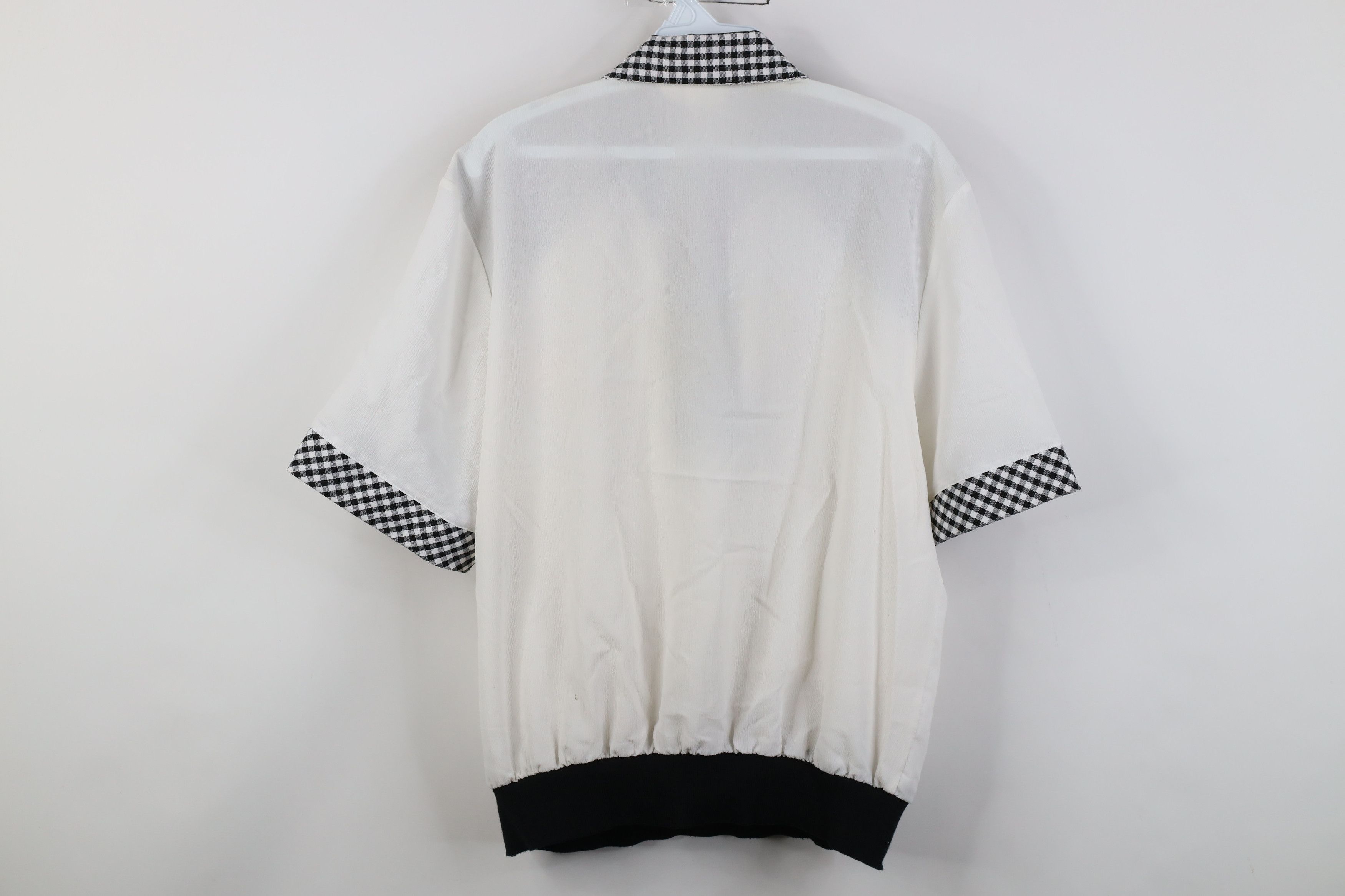 Vintage Vintage 90s Streetwear Gingham Plaid Pullover Polo Shirt USA Size M / US 6-8 / IT 42-44 - 12 Thumbnail