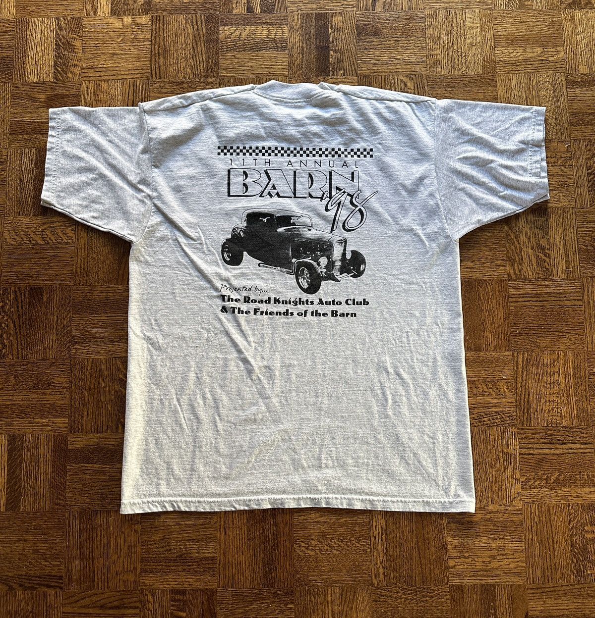 Vintage Vintage 90s Barn Auto Club Hot Rod Graphic Tee Size US XL / EU 56 / 4 - 2 Thumbnail