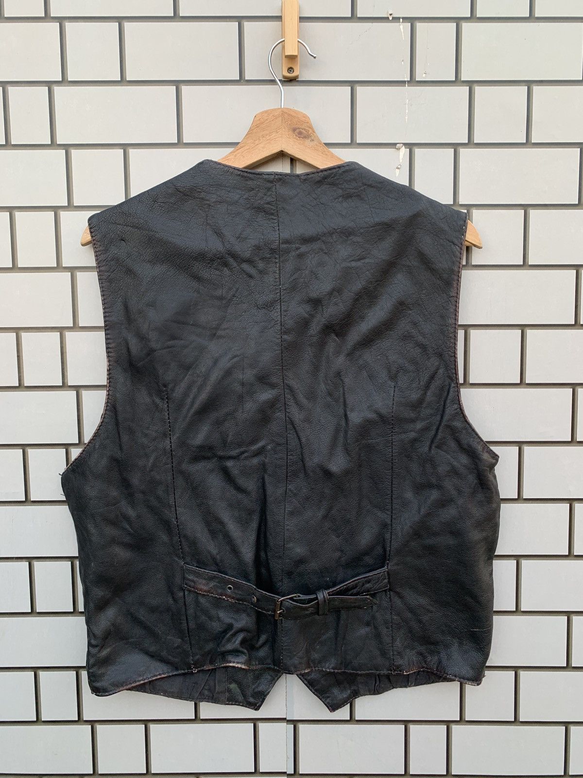 Vintage Vintage ECHT LEDER The Flying Vests Leather Jacket Size US M / EU 48-50 / 2 - 3 Thumbnail