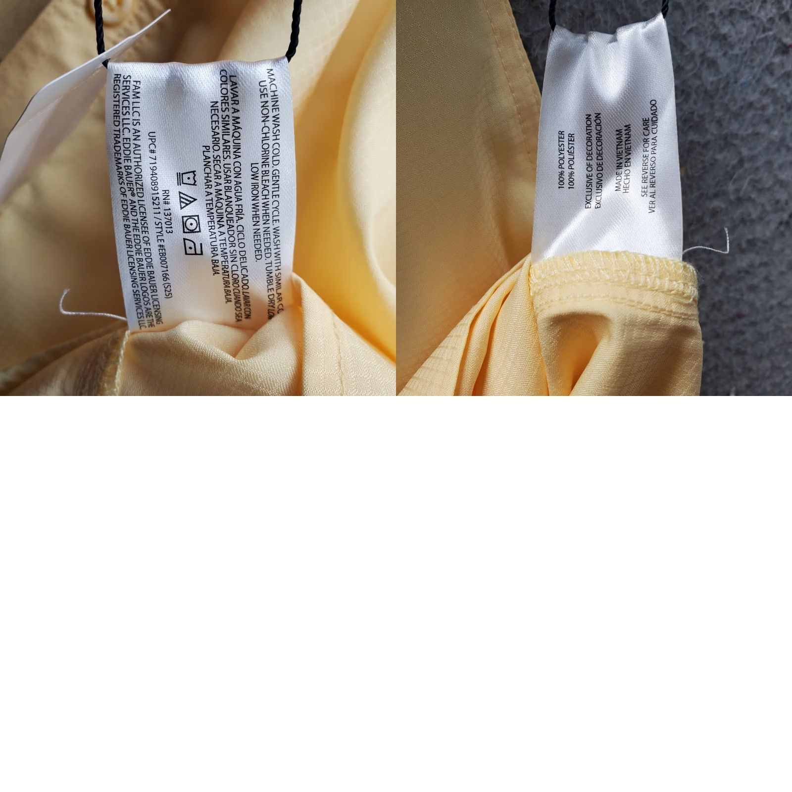 Eddie Bauer Eddie Bauer Fishing Shirt Mens XXL Yellow Woven Tech Relaxed Fit Collar Button-Up Size US XXL / EU 58 / 5 - 8 Thumbnail