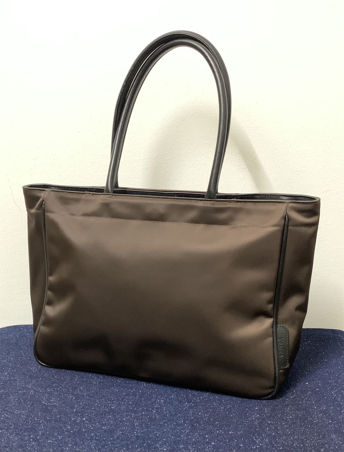 Japanese Brand Vintage Y’saccs Brown Nylon Handbag Size ONE SIZE - 1 Thumbnail