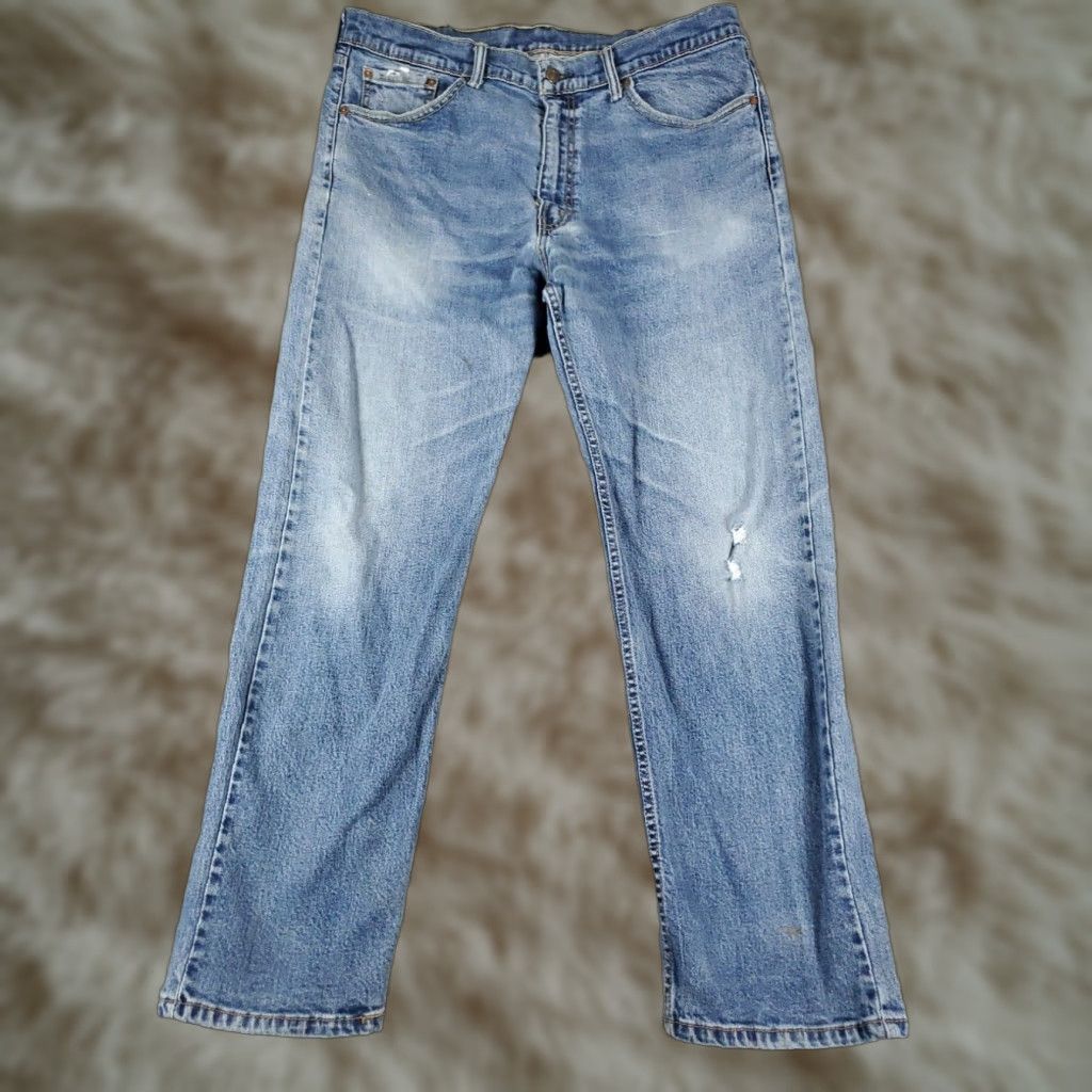 Levi's Levis 505 Jeans Mens 38x30 Blue Straight Leg Denim Pants Size US 38 / EU 54 - 1 Thumbnail