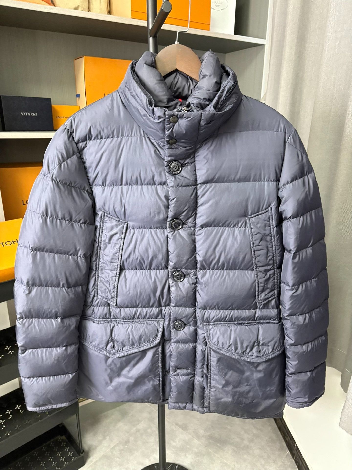 Moncler Moncler Down Blue Heavy Coat XL Men Size US XL / EU 56 / 4 - 1 Thumbnail