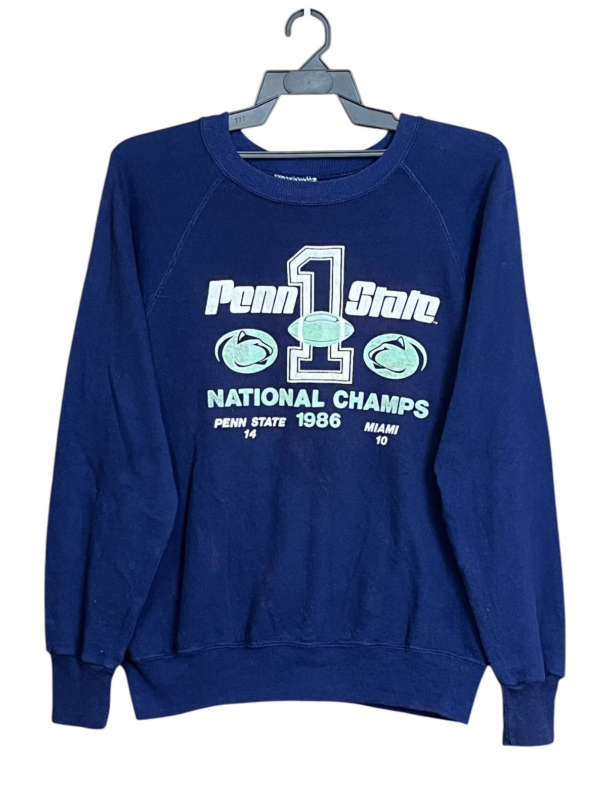 NCAA VINTAGE 80s PENN STATE LIONS NATIONAL CHAMPS 1986 SWEATSHIRT Size US L / EU 52-54 / 3 - 1 Thumbnail