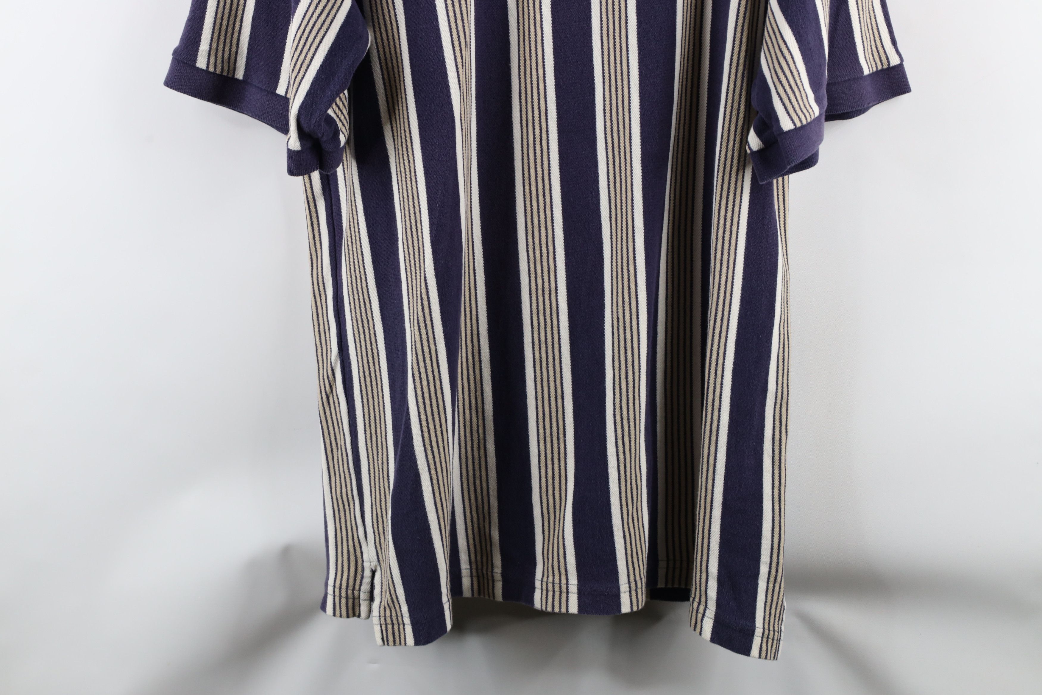 Vintage Vintage 90s Striped Cleveland Indians Baseball Polo Shirt Size US XL / EU 56 / 4 - 8 Thumbnail