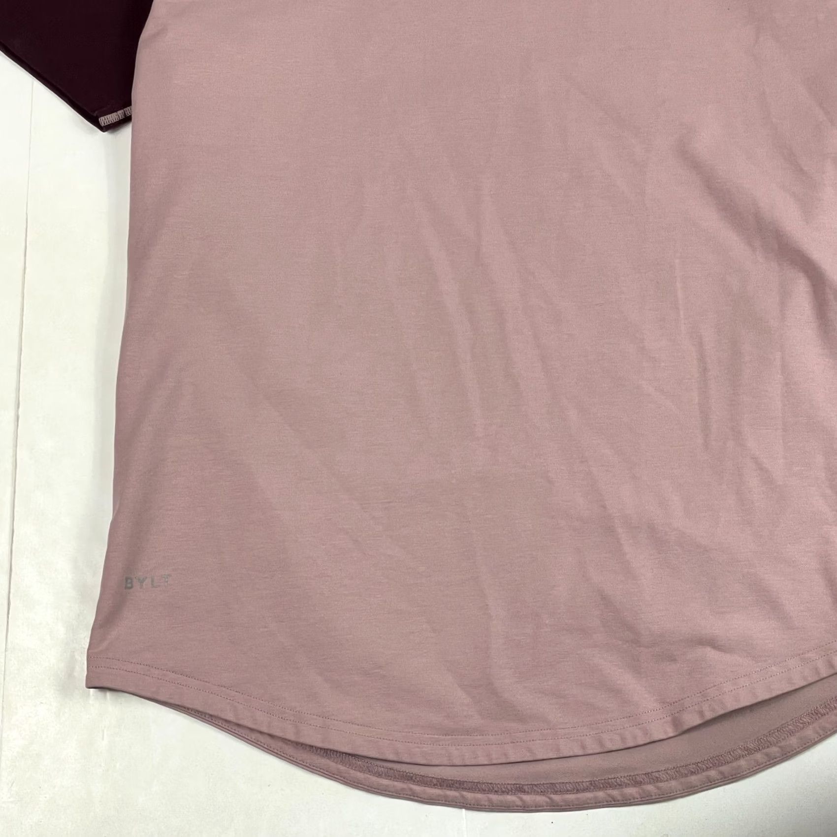 Pinko Final Answer: Bylt Mens Large Pink Drop Cut Crew Neck Short Sleeve Activewear Size US L / EU 52-54 / 3 - 5 Thumbnail