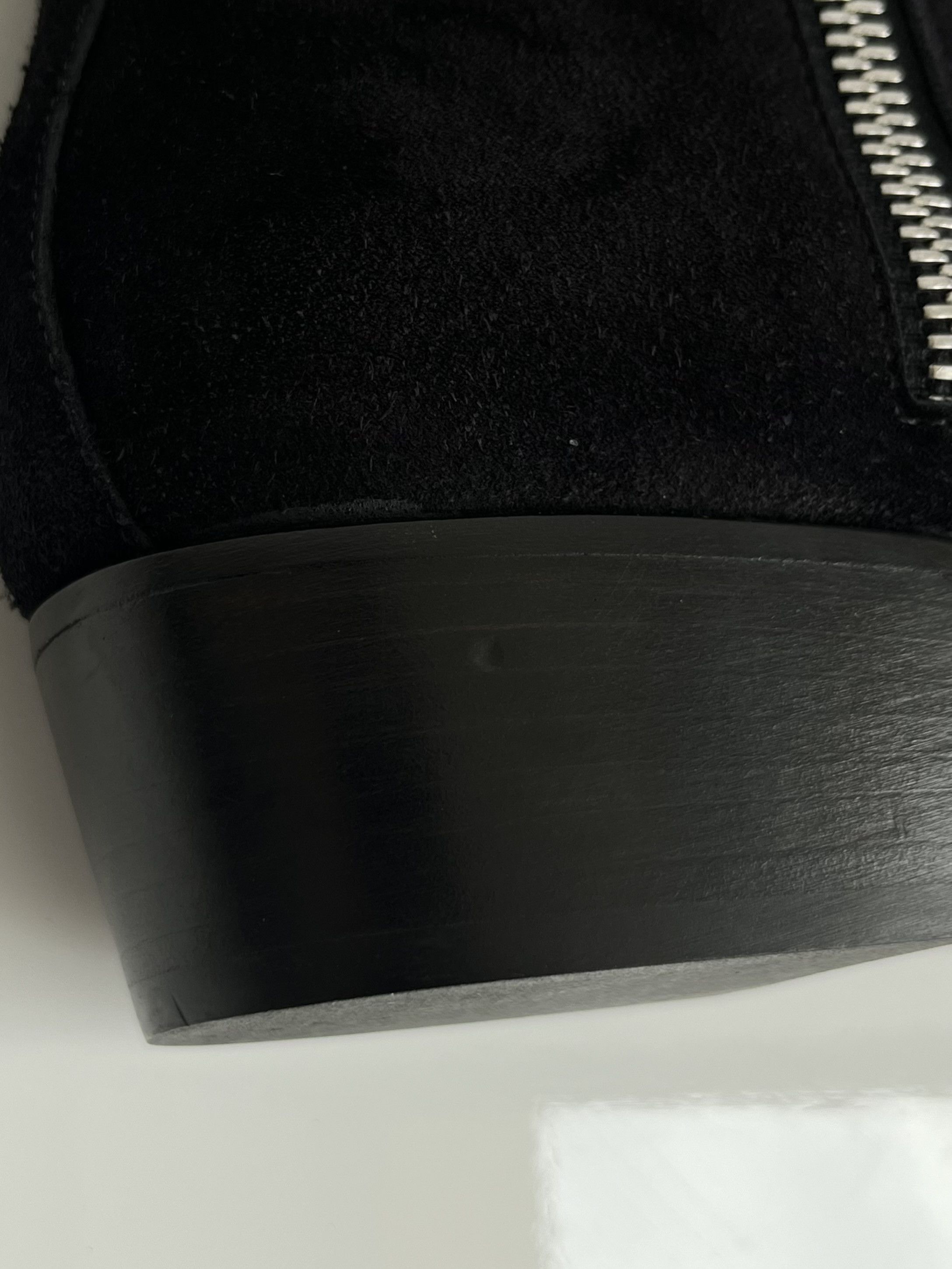 Balmain Balmain Beatle Suede Zippered Black Boots Size US 10.5 / EU 43-44 - 7 Thumbnail