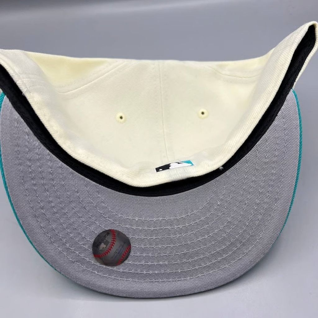 New Era Florida Marlins Hat Men 7 5/8 59Fifty New Era Fitted Cap Size ONE SIZE - 4 Thumbnail