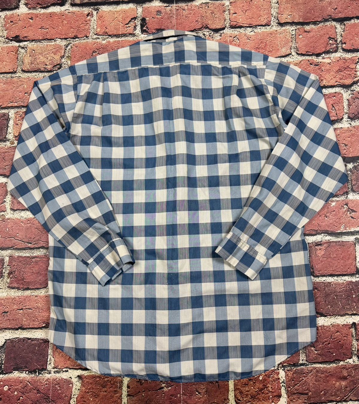 Sears Vintage 60s 70s Sears Premiere Loop Collar Plaid Shirt Size US L / EU 52-54 / 3 - 2 Thumbnail