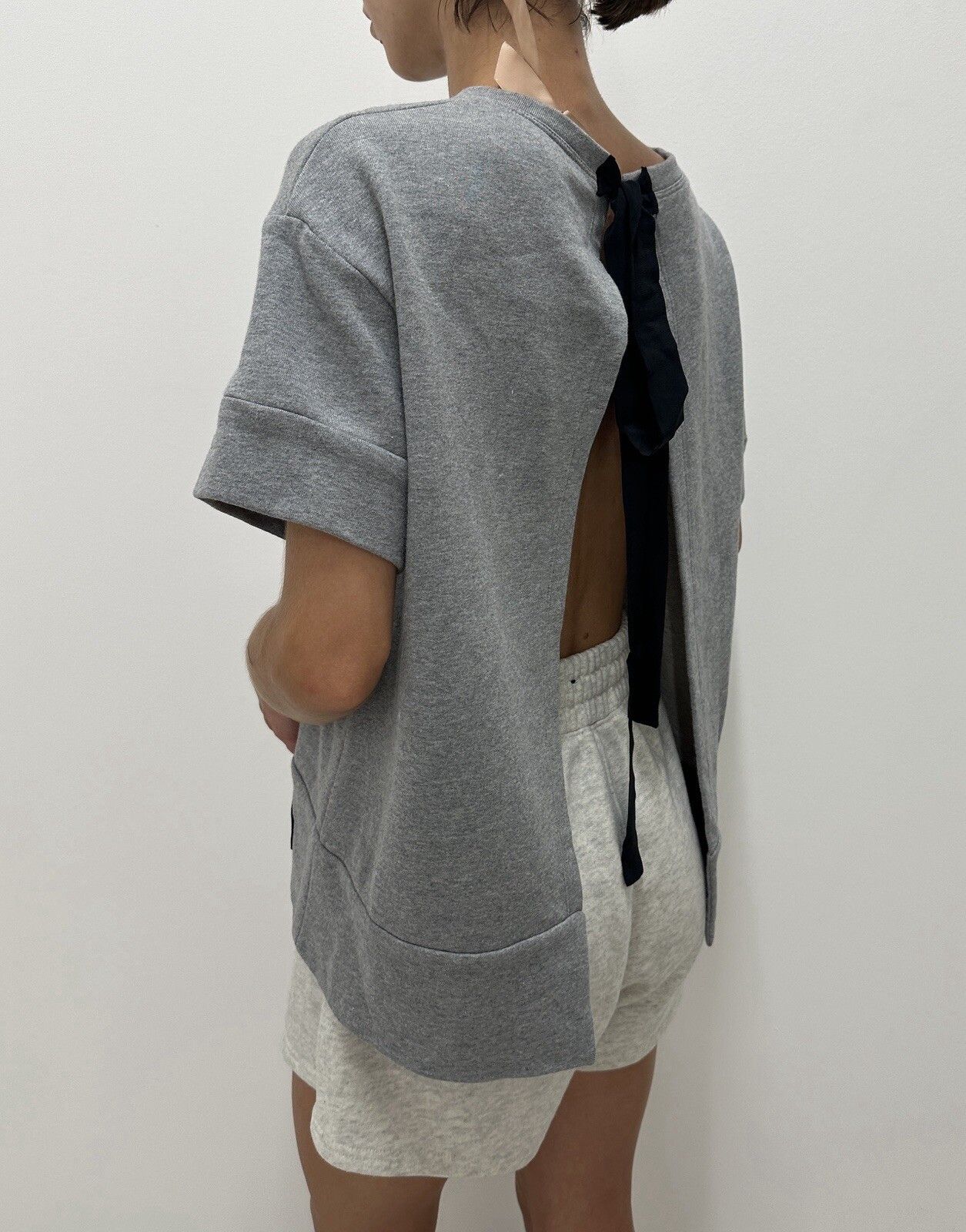 Other Numero 21 T-shirt Gray Cotton Top Open Back Size 44 Size M / US 6-8 / IT 42-44 - 8 Thumbnail