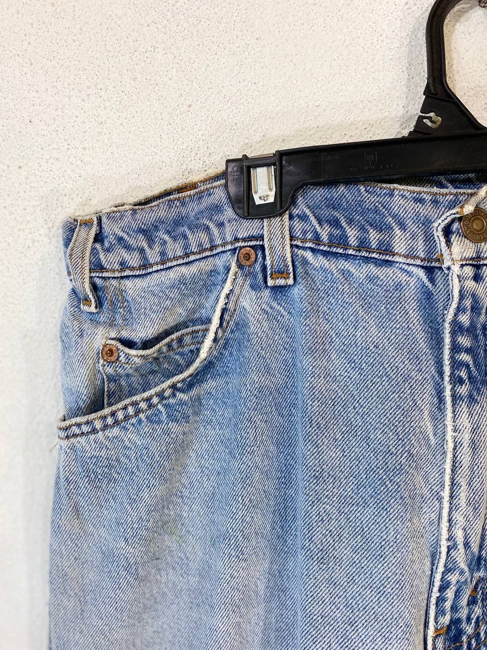 Levi's vintage levis 550 relaxed fit orange tab denim made in usa Size US 33 - 9 Thumbnail