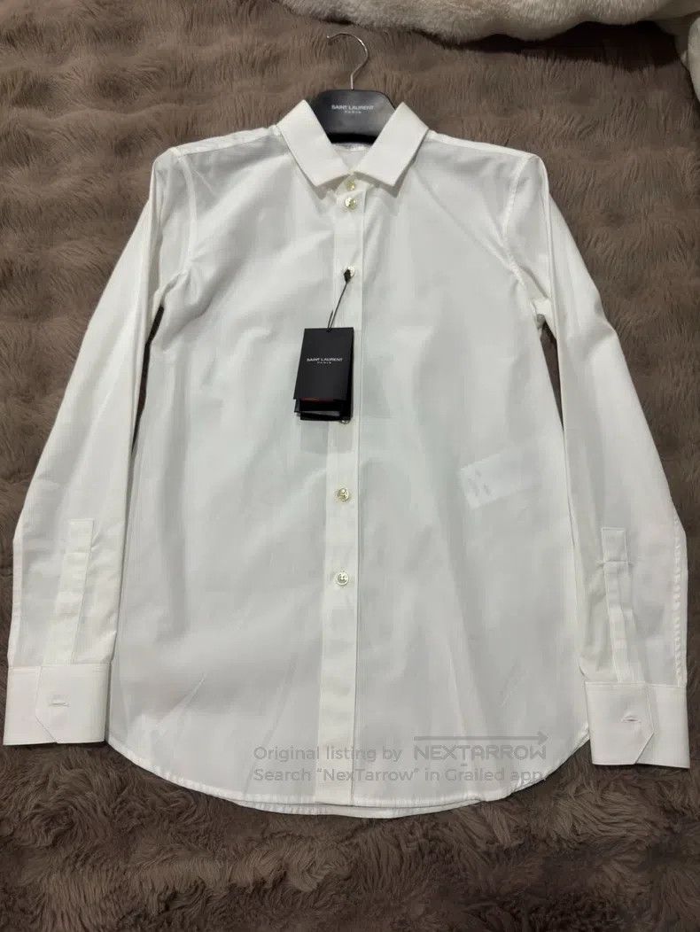 Saint Laurent Paris Saint Laurent Paris Pure White Shirt Size XS / US 0-2 / IT 36-38 - 9 Thumbnail