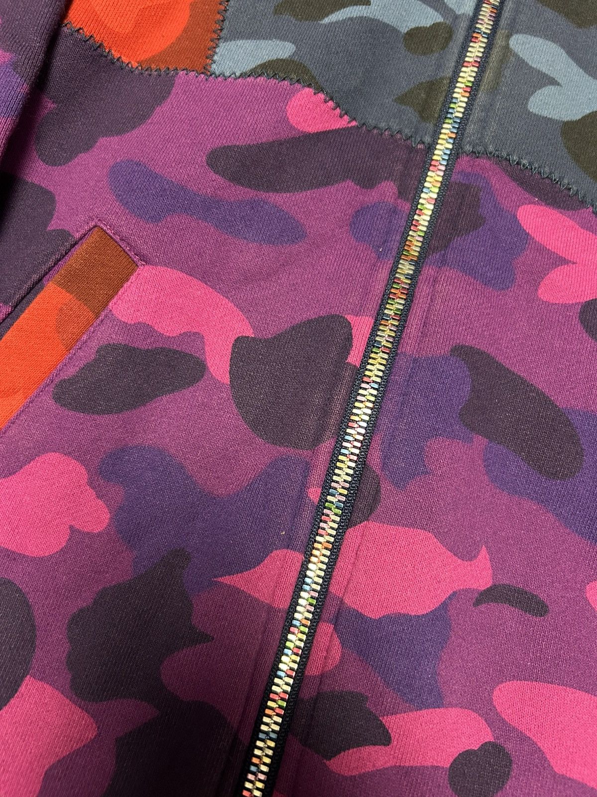 Bape Bape Multi Color Camo Full Zip Hoodie - Small Size US S / EU 44-46 / 1 - 3 Thumbnail