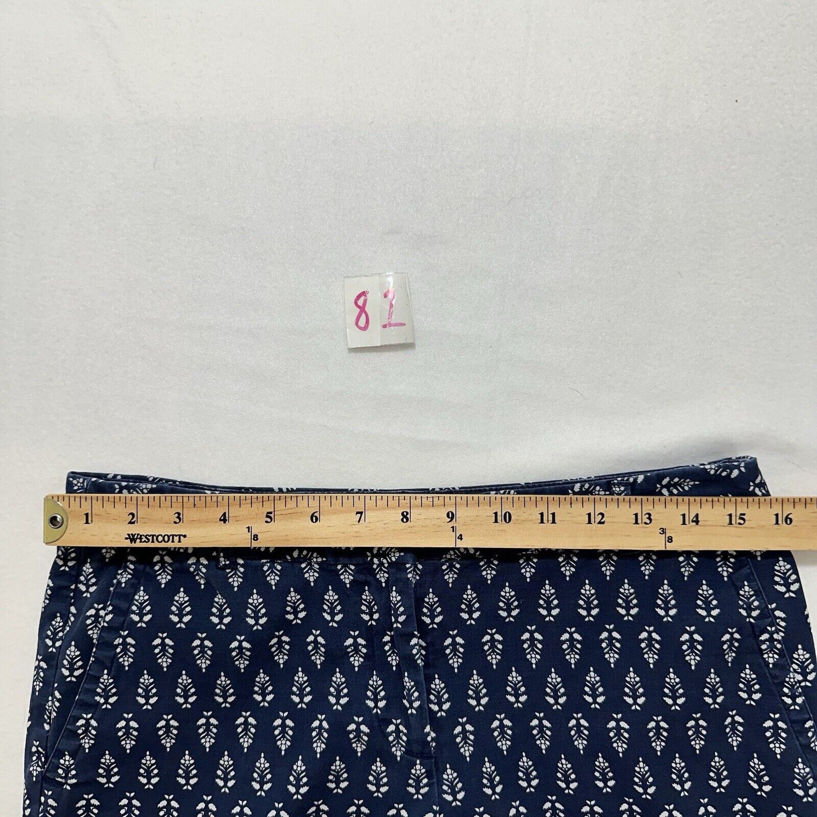 Other Talbots 4 Weekend Chino Ankle Pants Floral Navy 29" Inseam Size 27" / US 4 / IT 40 - 9 Thumbnail