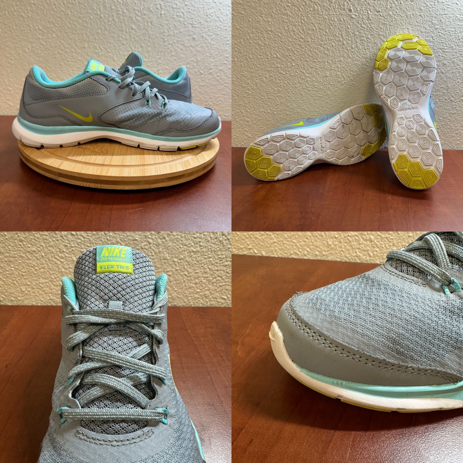 Nike Nike Flex TR5 Shoes Womens 9.5 Gray Blue Low Top Lace Sneaker 724858 004 Size M / US 6-8 / IT 42-44 - 8 Thumbnail