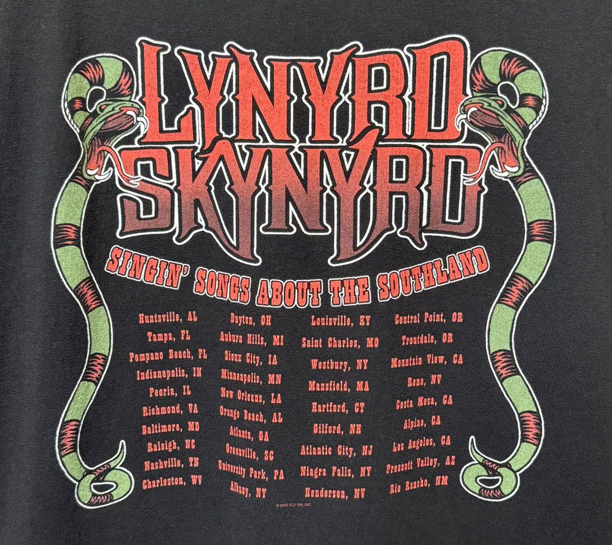 Band Tees 2007 Lynyrd Skynyrd Southern Rock Band T-Shirt, Size XXL! Size US XXL / EU 58 / 5 - 4 Thumbnail