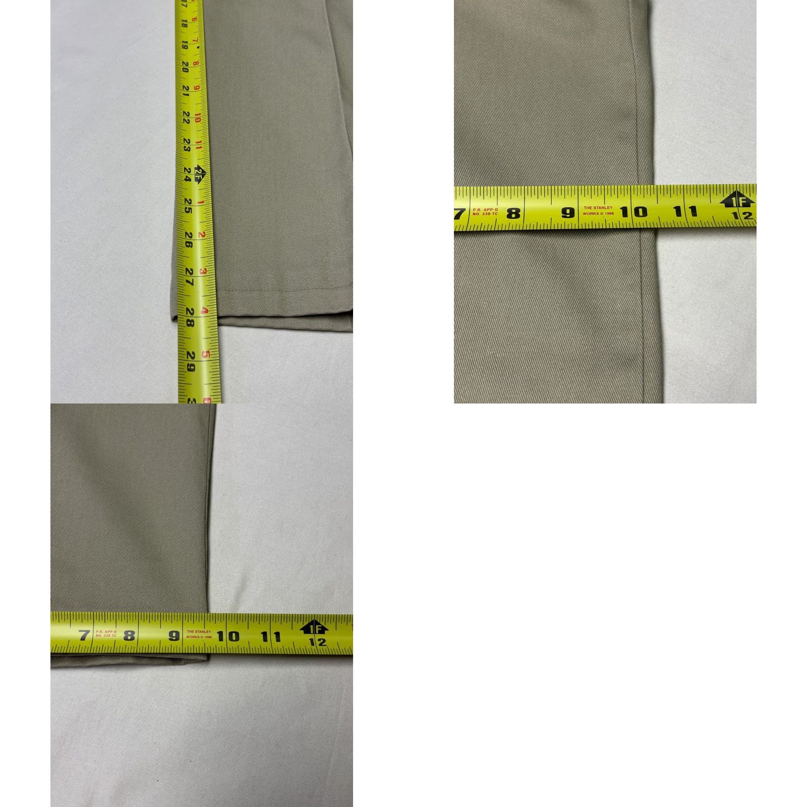 Vintage VINTAGE LL Bean Chino Pants 38x28 Khaki Tan Beige 90s Mens Straight Flat Front Workwear Casual USA Size US 38 / EU 54 - 9 Thumbnail