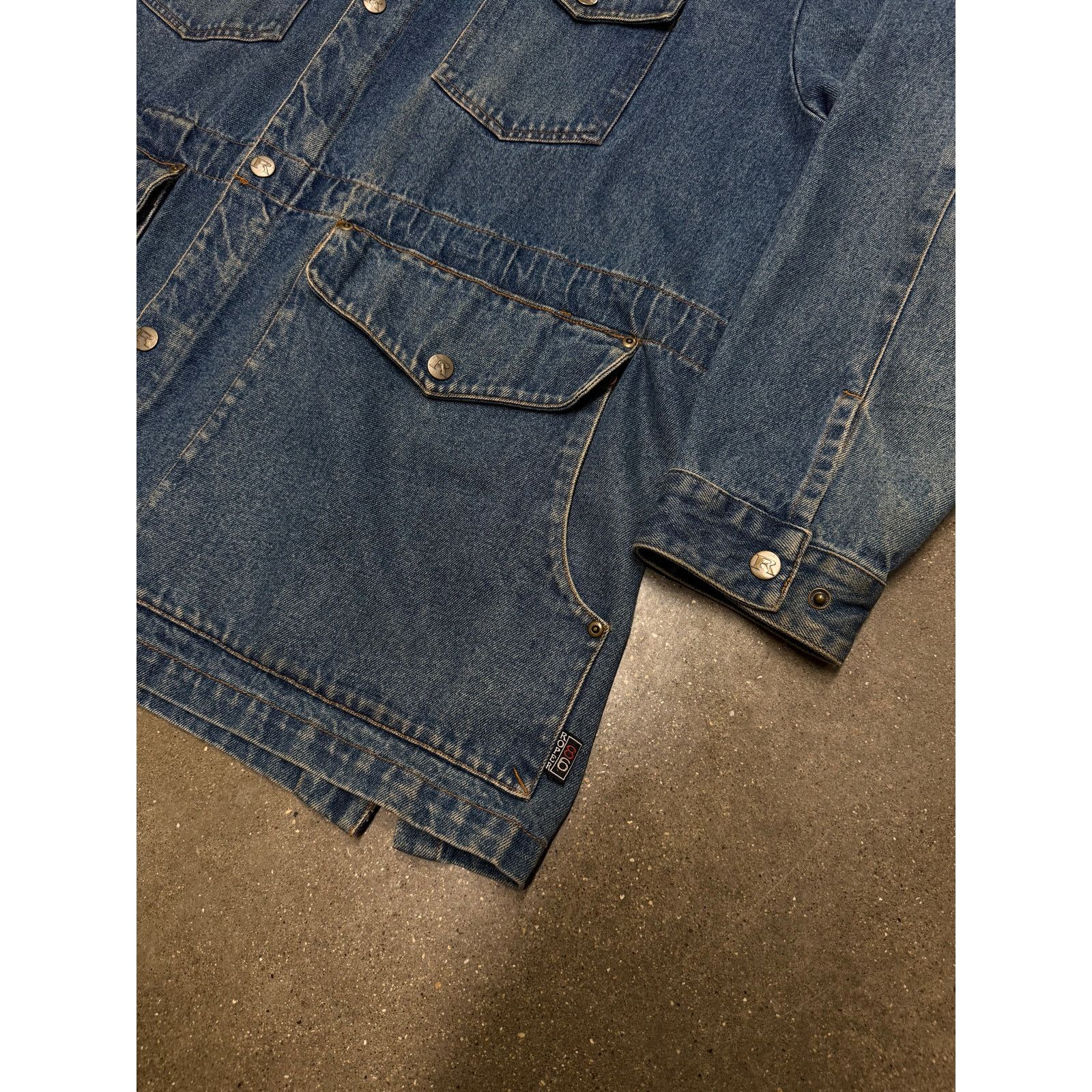 Vintage Vintage Workwear Denim Heavy Chore Jacket Size US XL / EU 56 / 4 - 5 Thumbnail