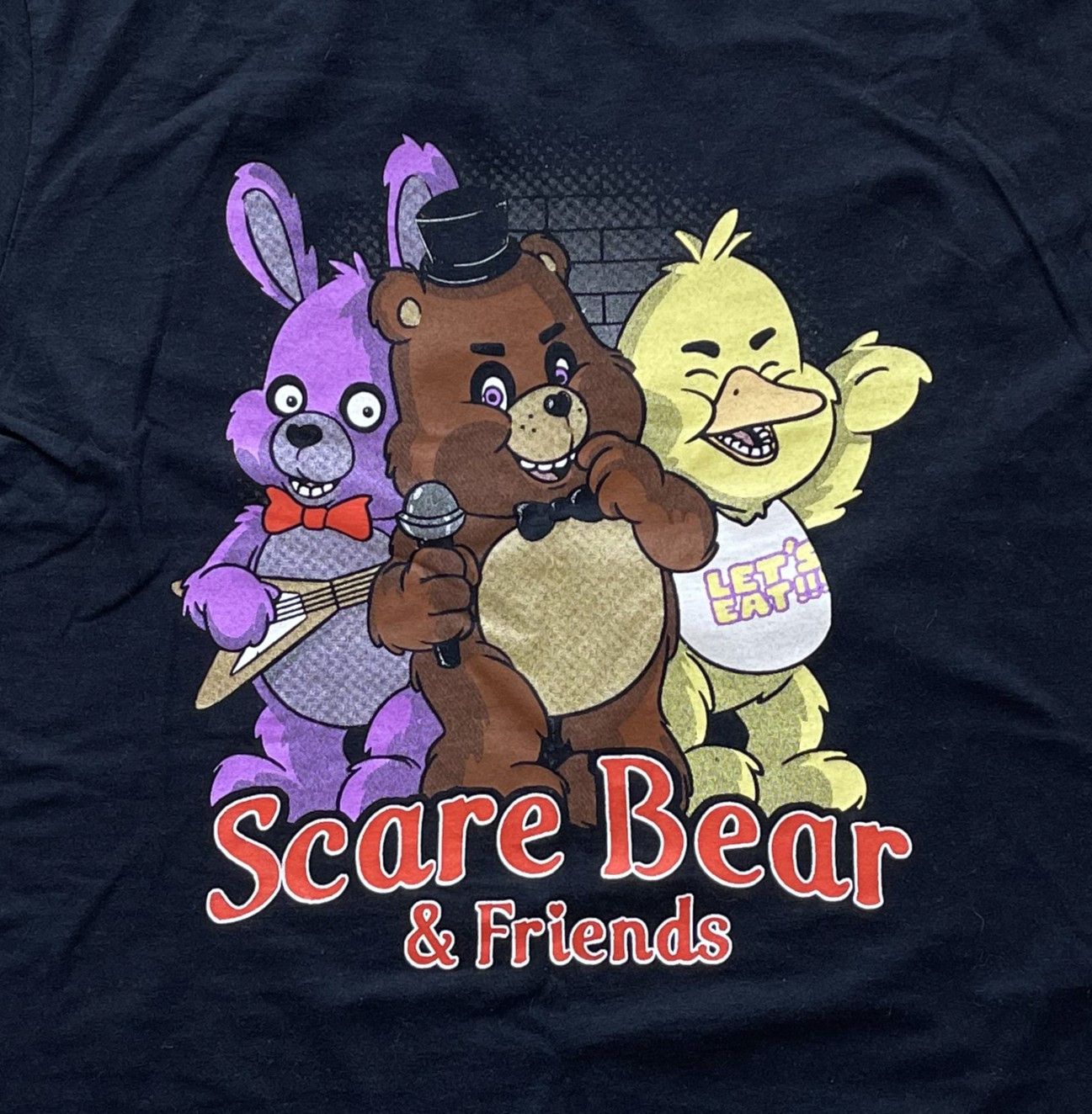 Gildan × Vintage Scare Bear and Friends. Vintage T-shirt Size US M / EU 48-50 / 2 - 2 Thumbnail