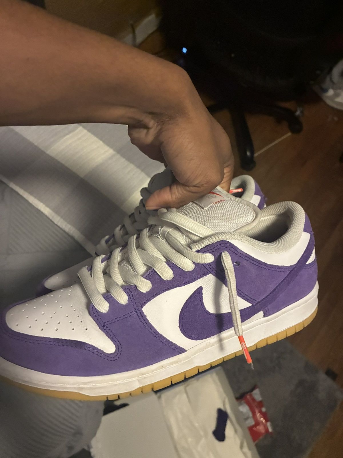 Nike SB Nike Dunk Low SB “Purple Suede” Size US 10 / EU 43 - 4 Thumbnail