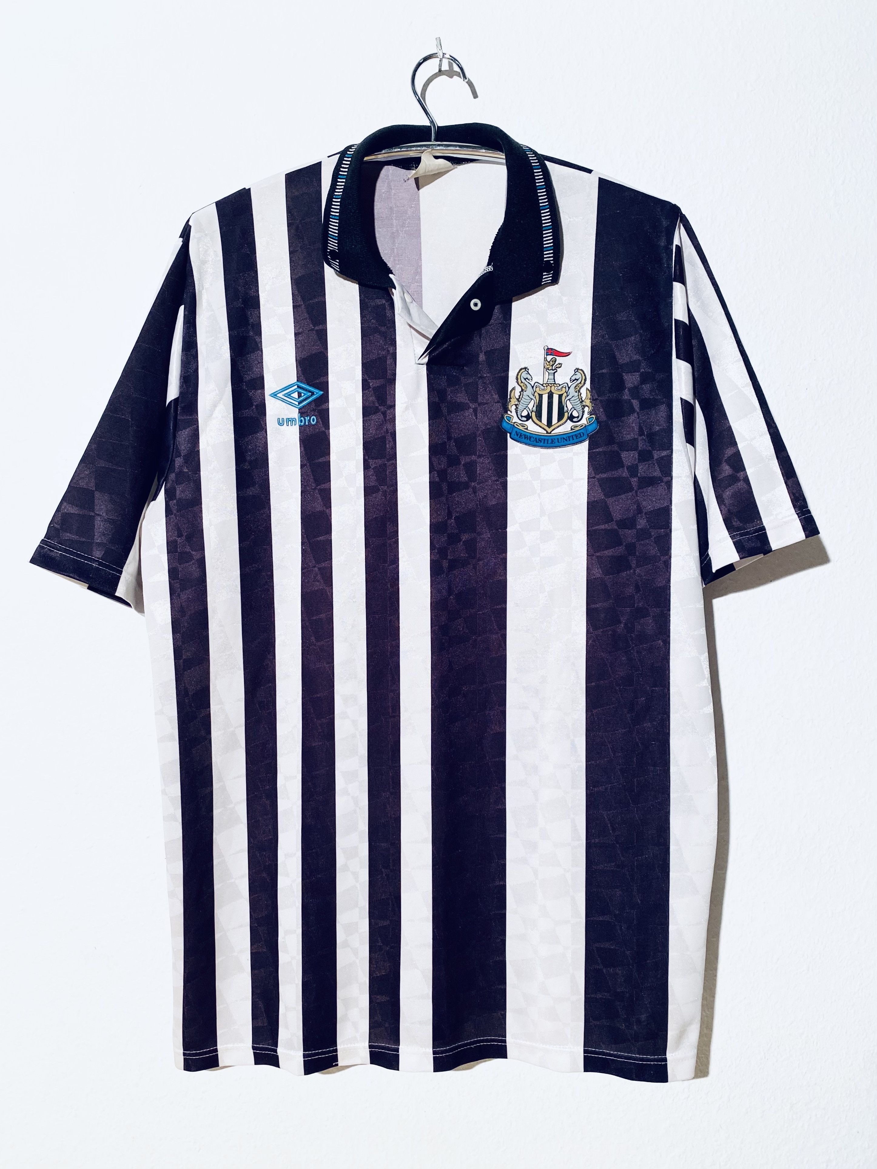 Umbro Newcastle United Home Football Shirt 1990 - 1991 - 1992 Size US XL / EU 56 / 4 - 1 Thumbnail