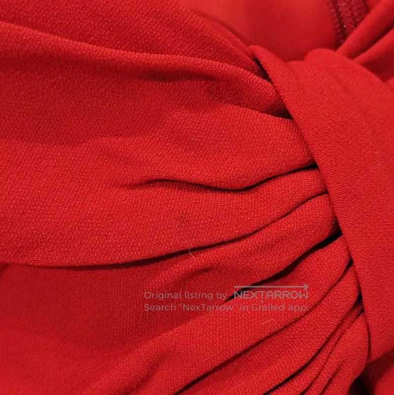 Valentino Valentino Red Silk Short Sleeve Dress . Size L / US 10 / IT 46 - 5 Thumbnail