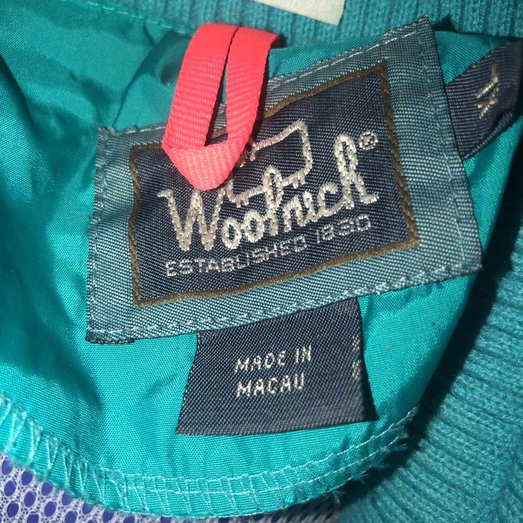 Vintage Woolrich Windbreaker Jacket Adult XL Purple Nylon Zip Casual Mens Size US XL / EU 56 / 4 - 4 Thumbnail