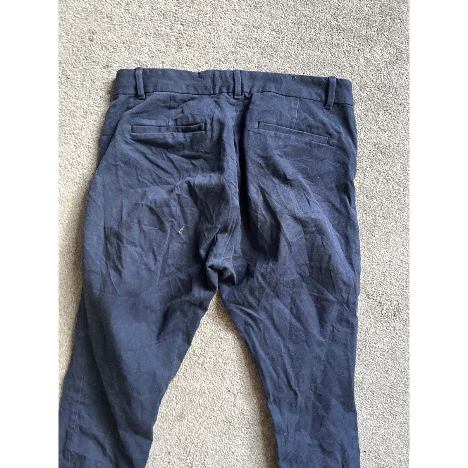Gap GAP Women Pants Skinny Ankle Size 12 Regular Navy Blue Stretch Cotton Blend Denim 25in Inseam Womens Size 34" / US 12 / IT 48 - 4 Thumbnail