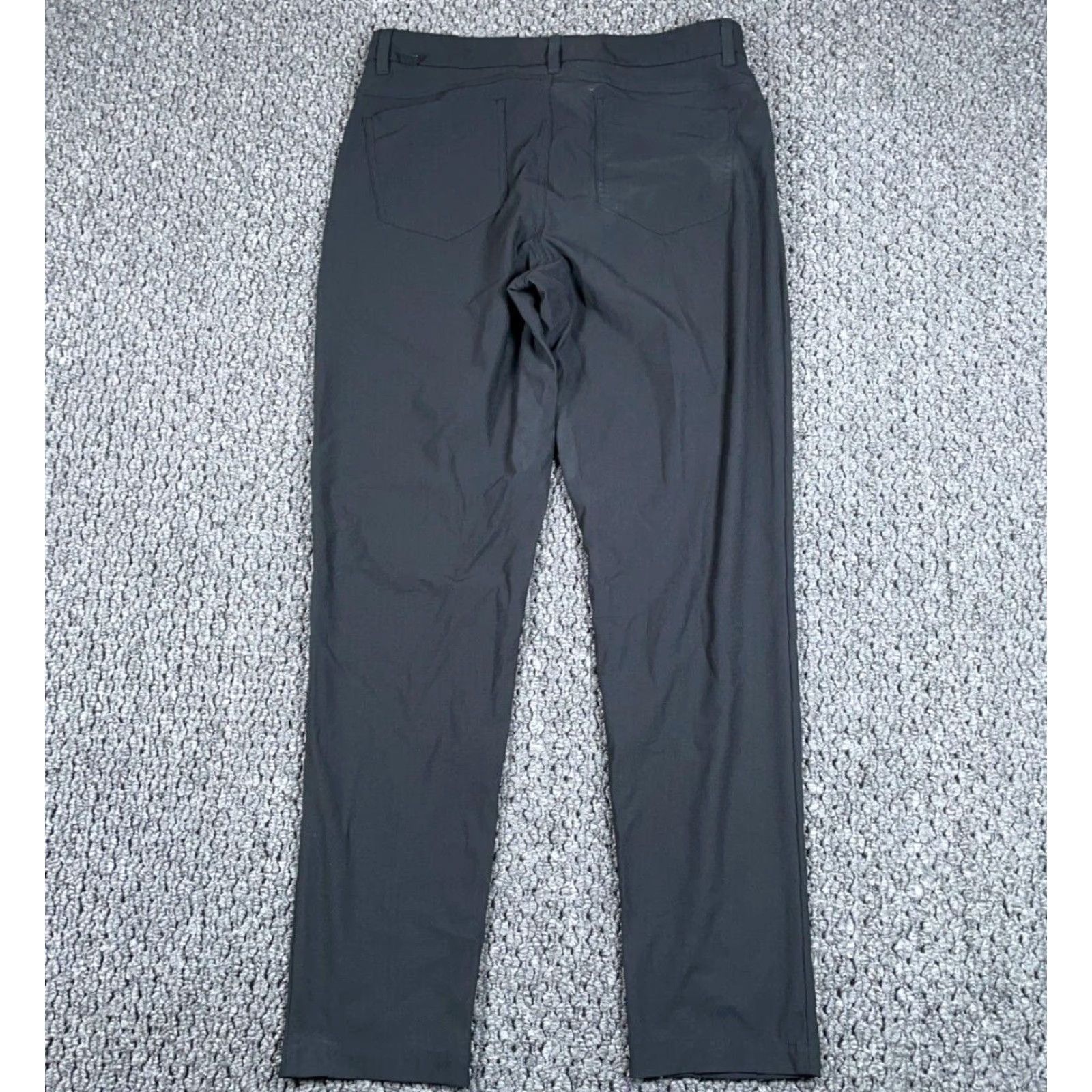 Vintage VRST Slim Fit Pants Men 32 x 31 Black Tapered 2-Way Stretch Lightweight 5 Pocket Chino Vintage Mens Size US 36 / EU 52 - 2 Thumbnail