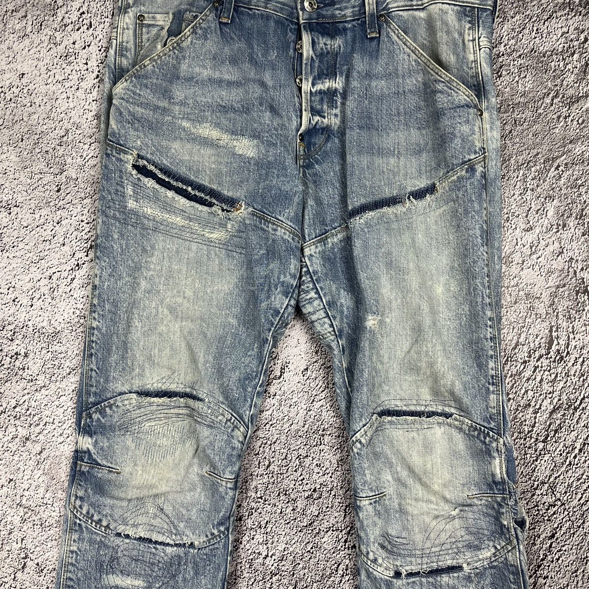 G-Star × Vintage G-Star Raw 5620 3d tappered reworked patchwork denim Jeans Size US 34 / EU 50 - 3 Thumbnail
