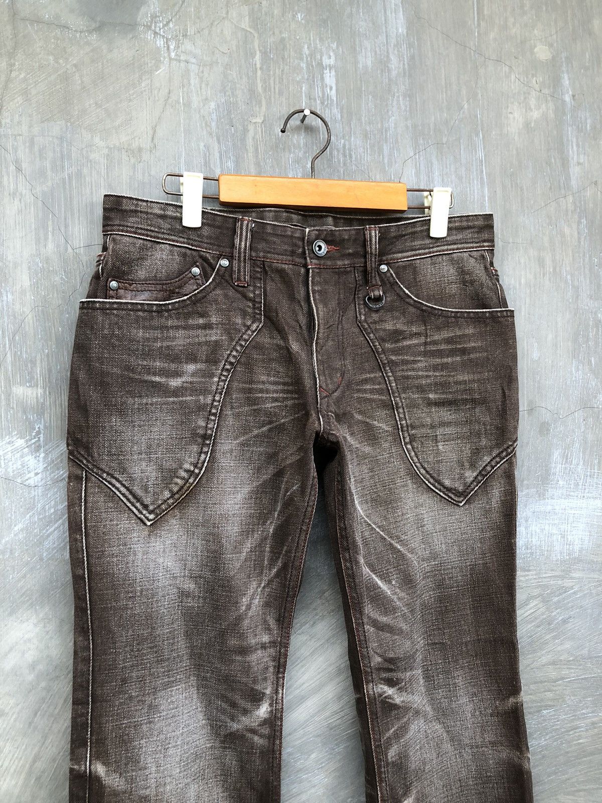 Japanese Brand × Le Grande Bleu (L.G.B.) THRASHED💥 Nicole Club For Men Washed Denim Size US 32 / EU 48 - 2 Thumbnail