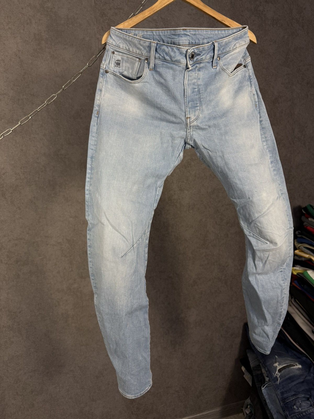 G-Star G Star Raw designer assymetric jeans Size US 32 / EU 48 - 3 Thumbnail