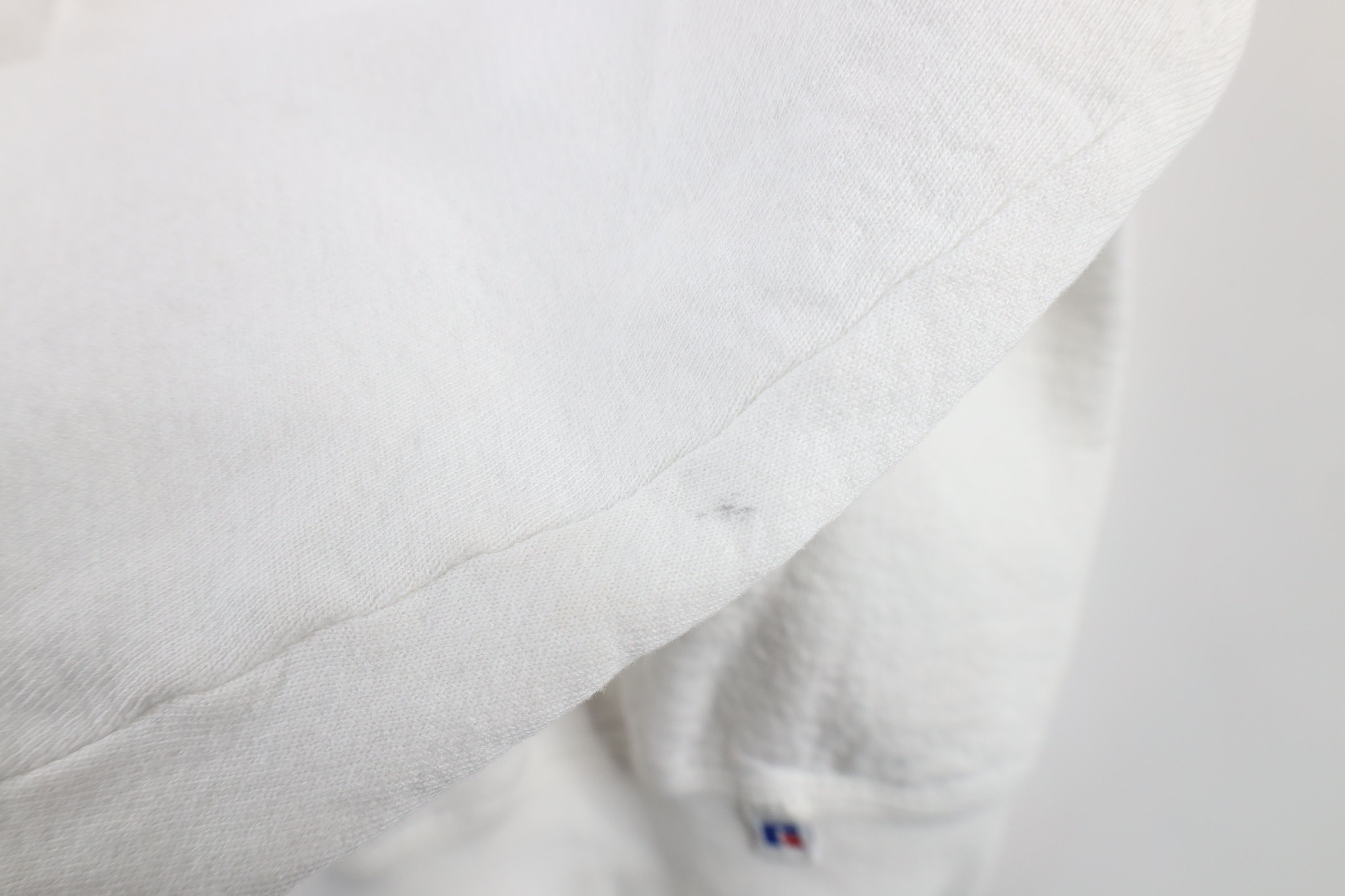 Russell Athletic × Vintage Vintage 90s Russell Athletic Crewneck Sweatshirt White USA Size ONE SIZE - 7 Thumbnail