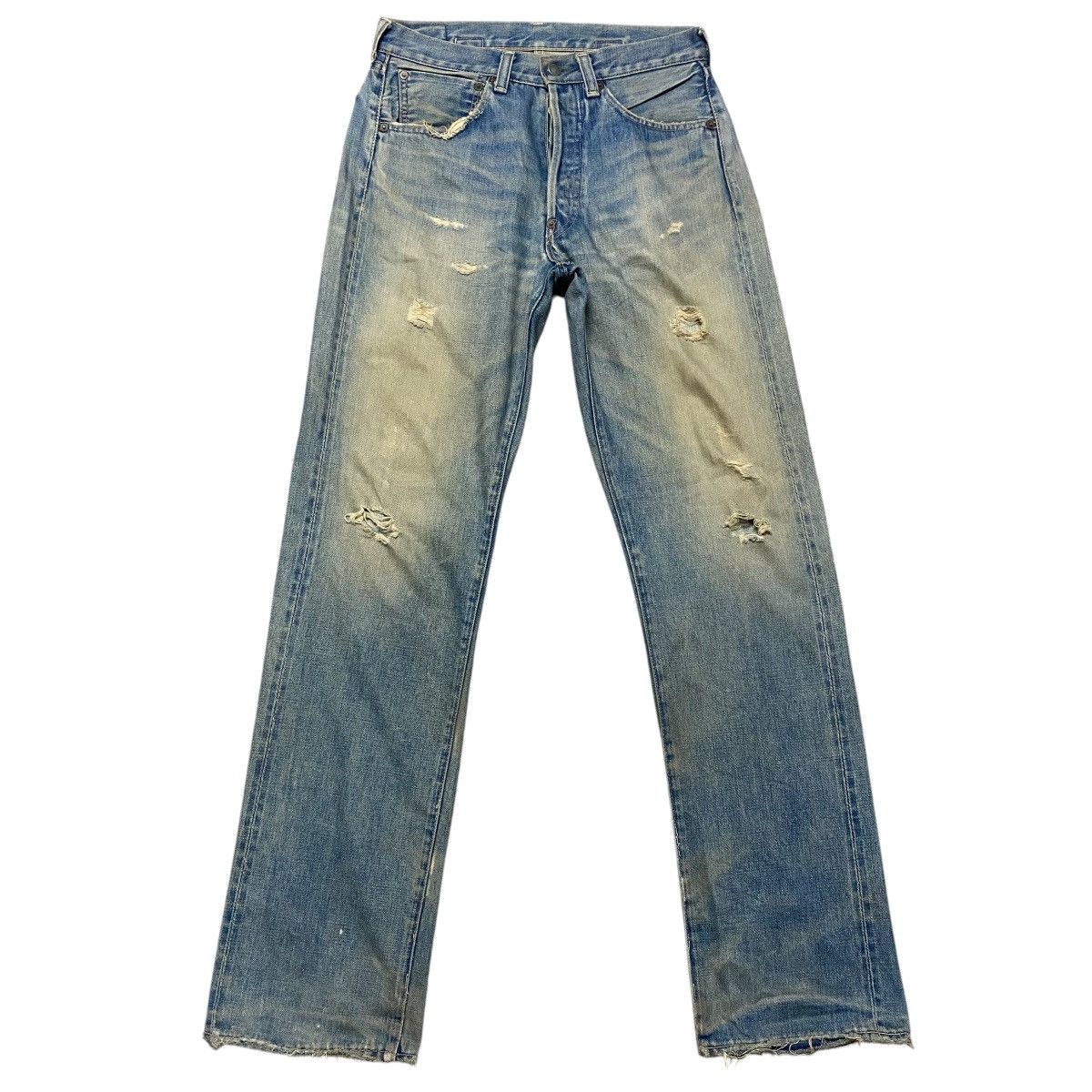 Levi's Vintage Levis 501 Big E Hidden Rivet Denim Selvedge Jeans Size US 30 / EU 46 - 3 Thumbnail