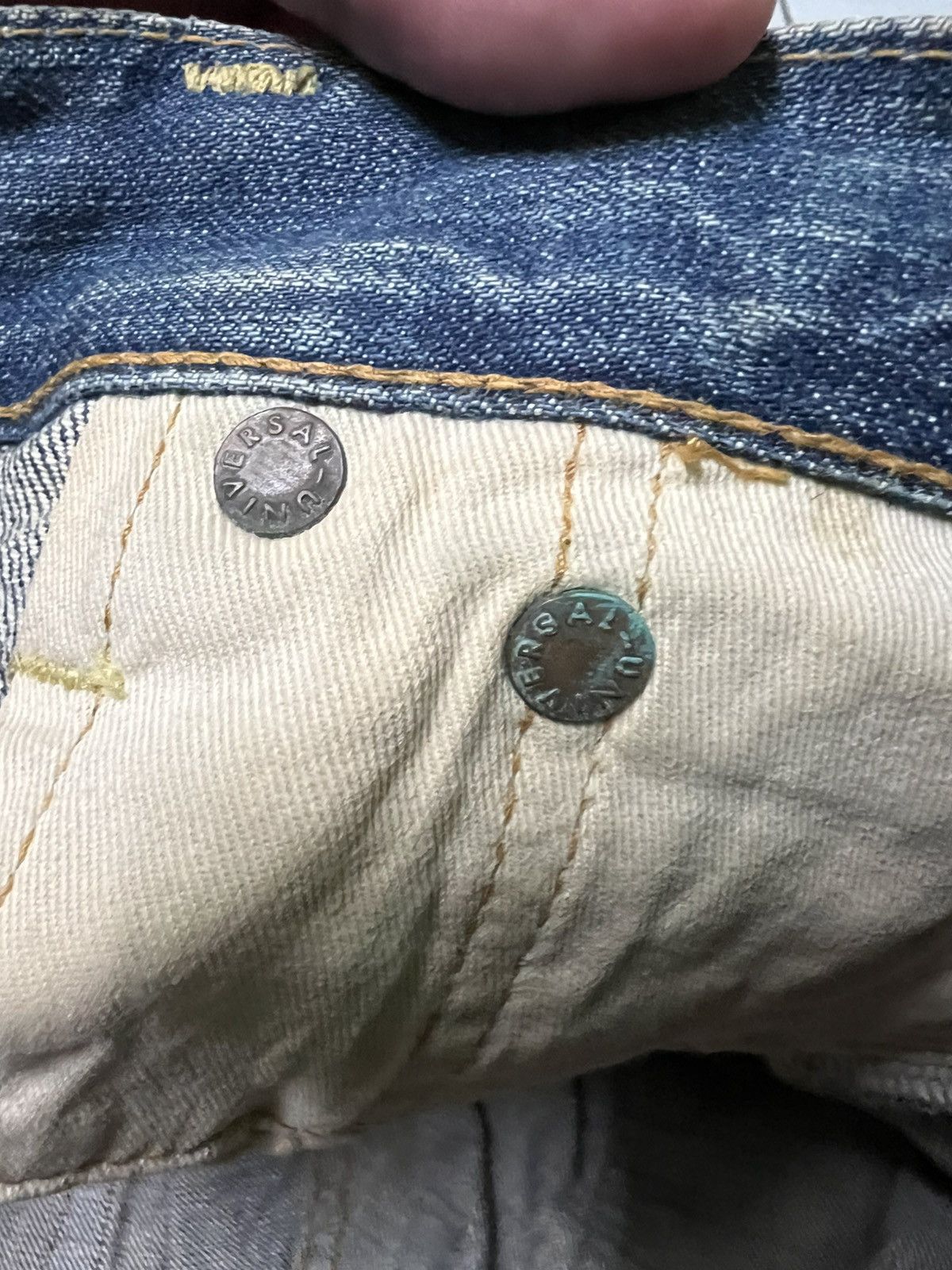 Eternal × If Six Was Nine × Le Grande Bleu (L.G.B.) 💥Vintage 90’s💥Eternal Mud Wash Distress Jeans Size US 30 / EU 46 - 13 Thumbnail