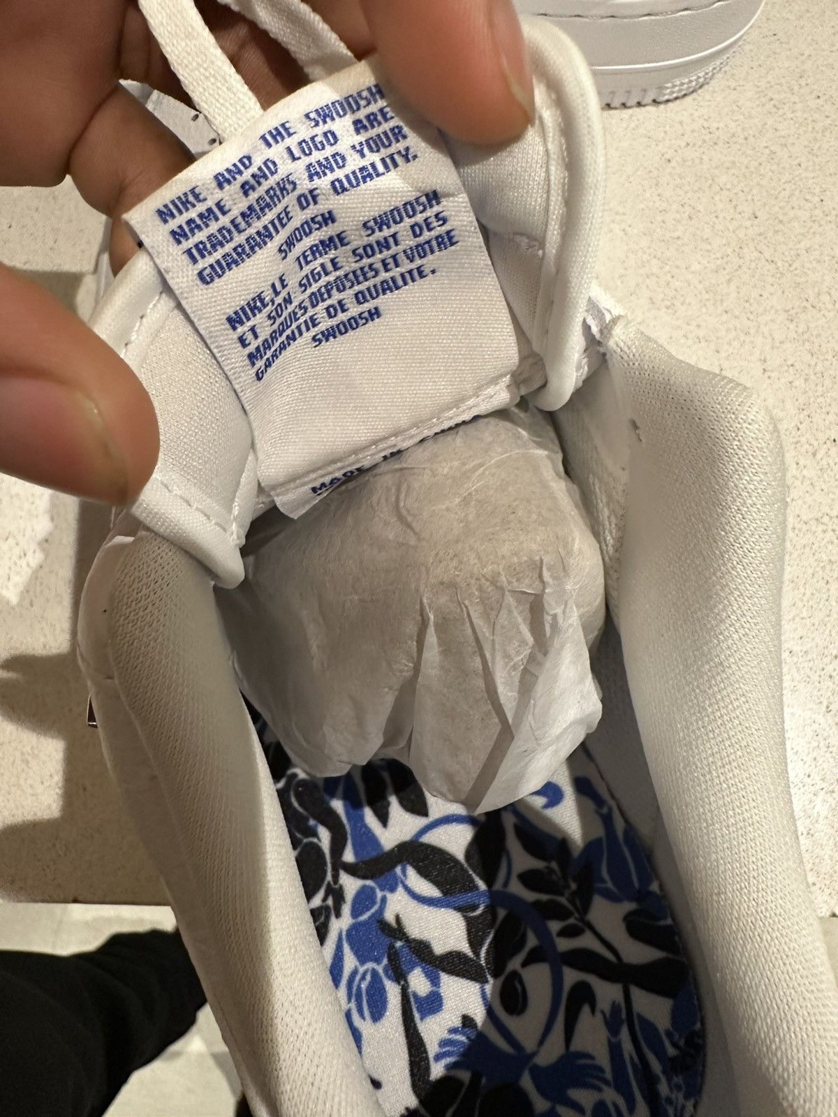 Nike AF1 Clean White Silver Edition