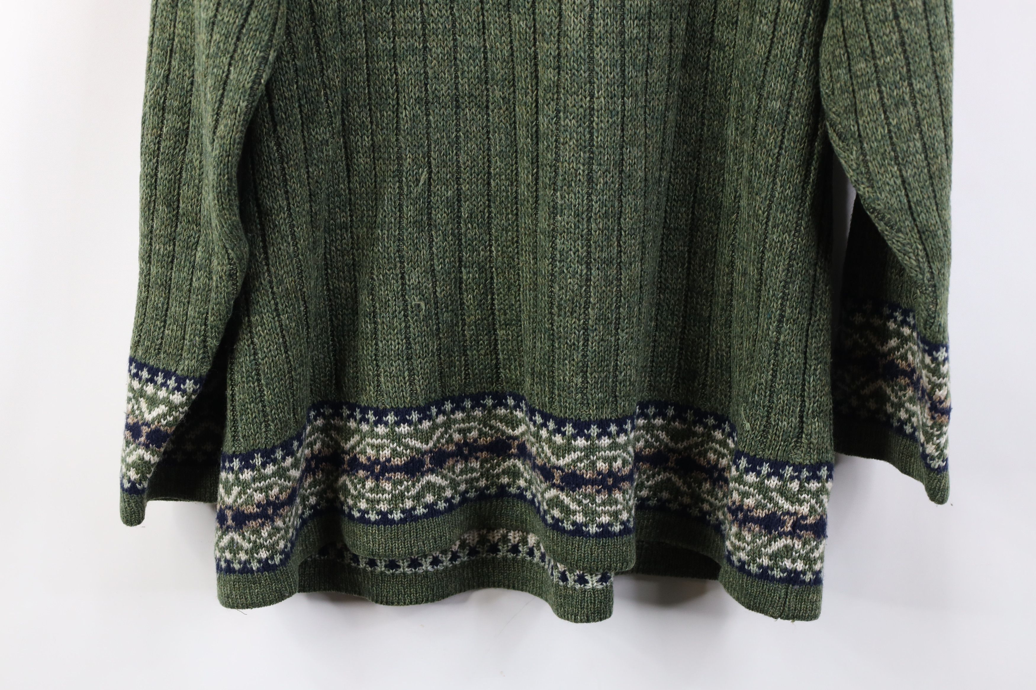 Vintage Vintage 90s Streetwear Distressed Fair Isle Knit Sweater USA Size XXL / US 16-18 / IT 52-54 - 11 Thumbnail