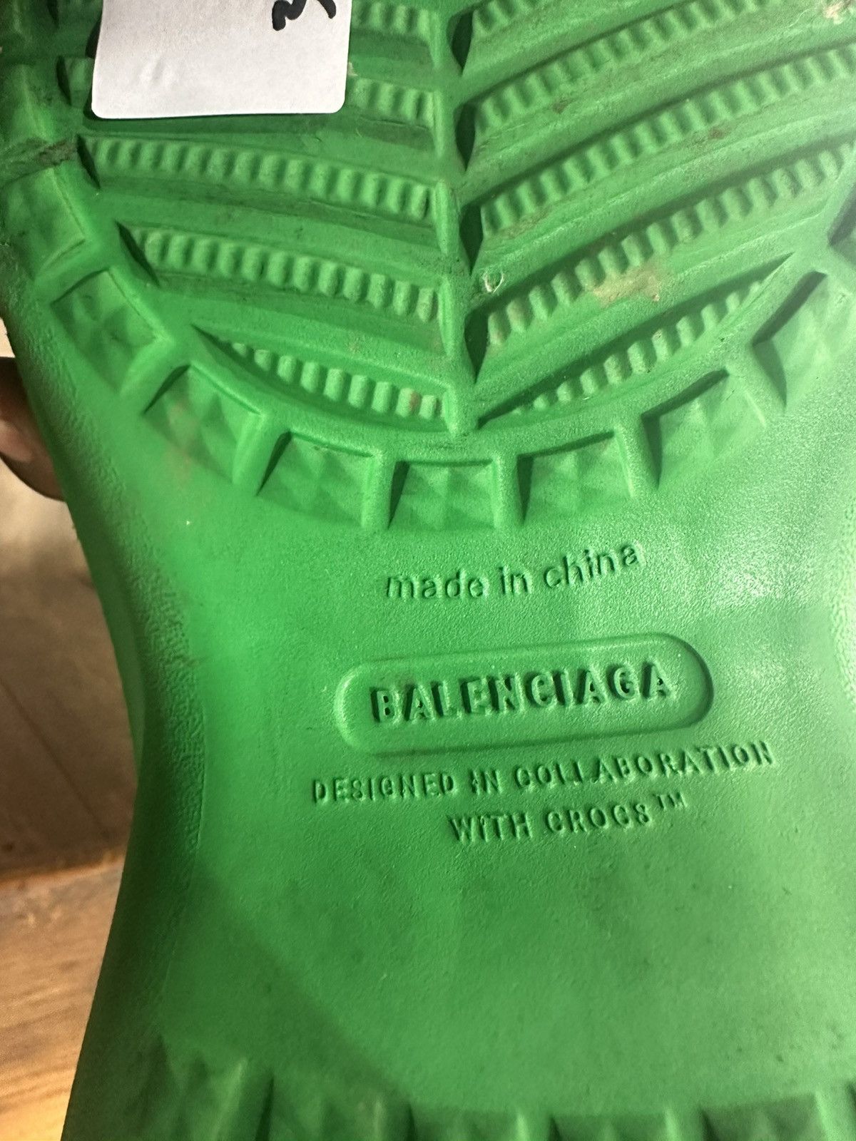 Balenciaga Balenciaga × Crocs Boot Green Size US 7.5 / IT 37.5 - 9 Thumbnail