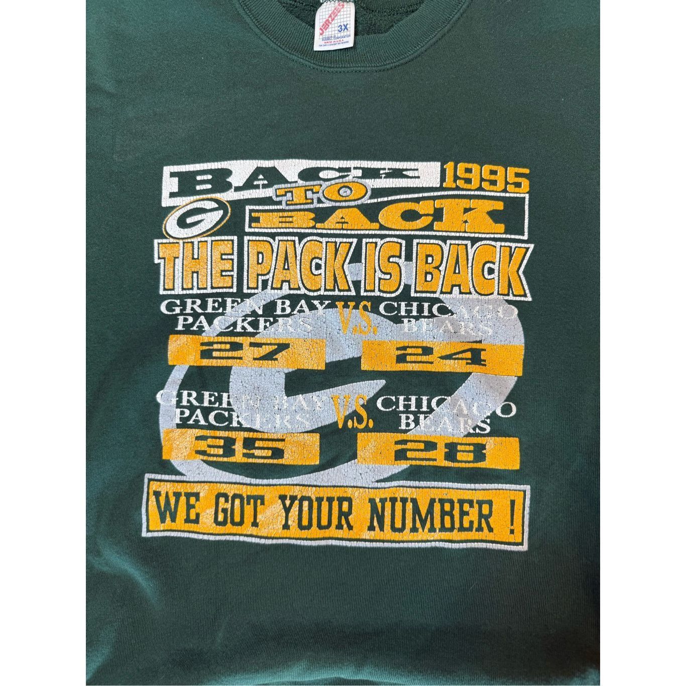 Jerzees Fits Size XXL Green Bay Packers Vintage 1996 Super Bowl CREW Size US XXL / EU 58 / 5 - 2 Thumbnail