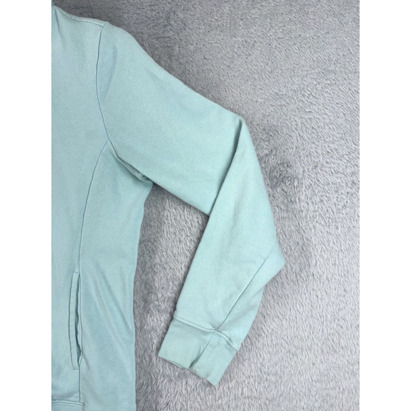 The North Face The North Face Hoodie Womens M Teal Pullover Lightweight Cotton Crew Neck Logo Solid Vintage: No Size M / US 6-8 / IT 42-44 - 2 Thumbnail