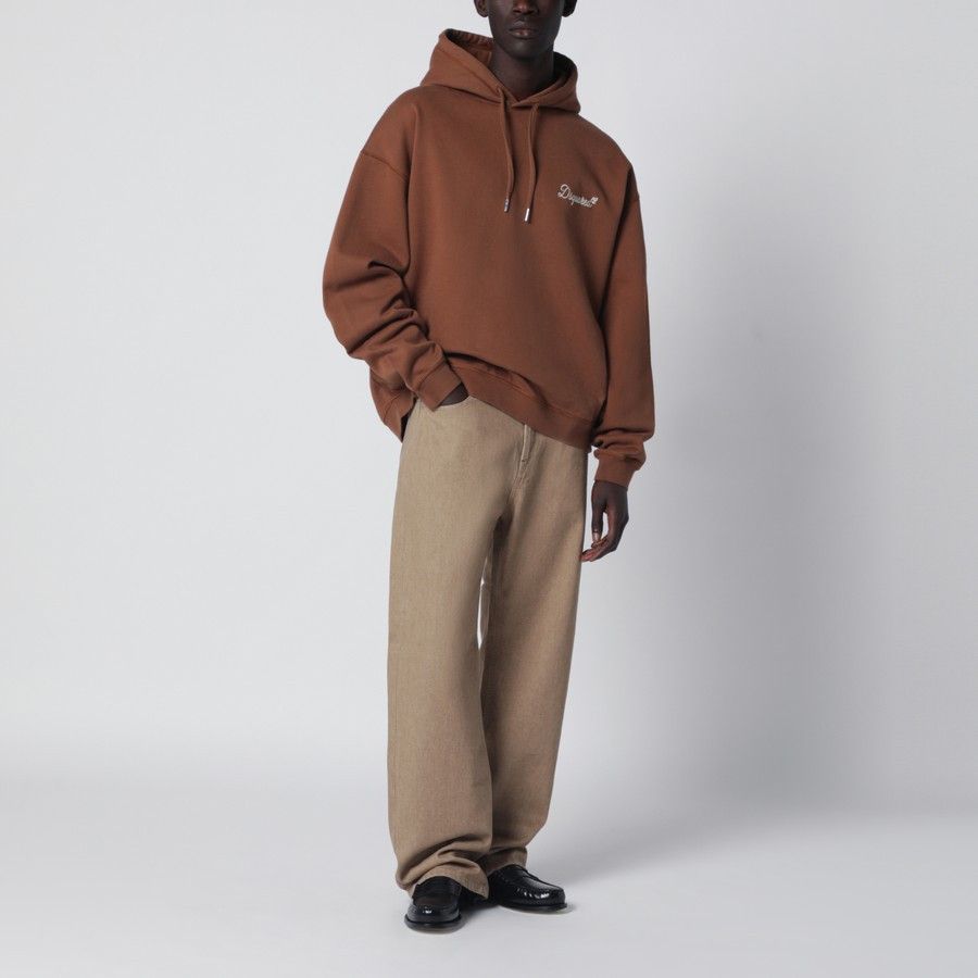 Dsquared2 o1d2blof0226 Logo Sweatshirt Hoodie in Brown Size US XL / EU 56 / 4 - 2 Thumbnail