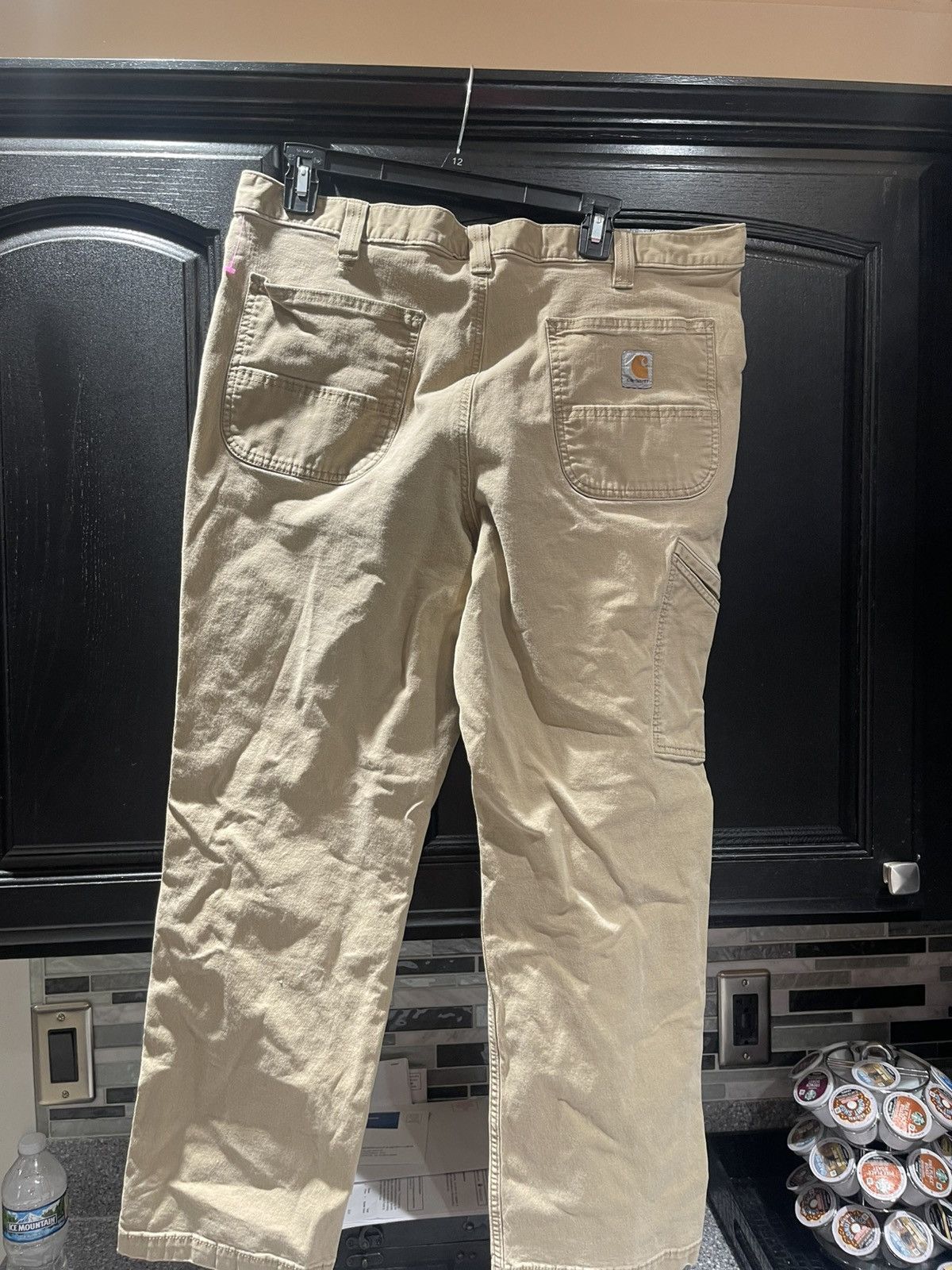 Carhartt Carhartt Pants Mens 38x30 Khaki Rugged Flex Canvas Work Pant Size US 38 / EU 54 - 2 Thumbnail