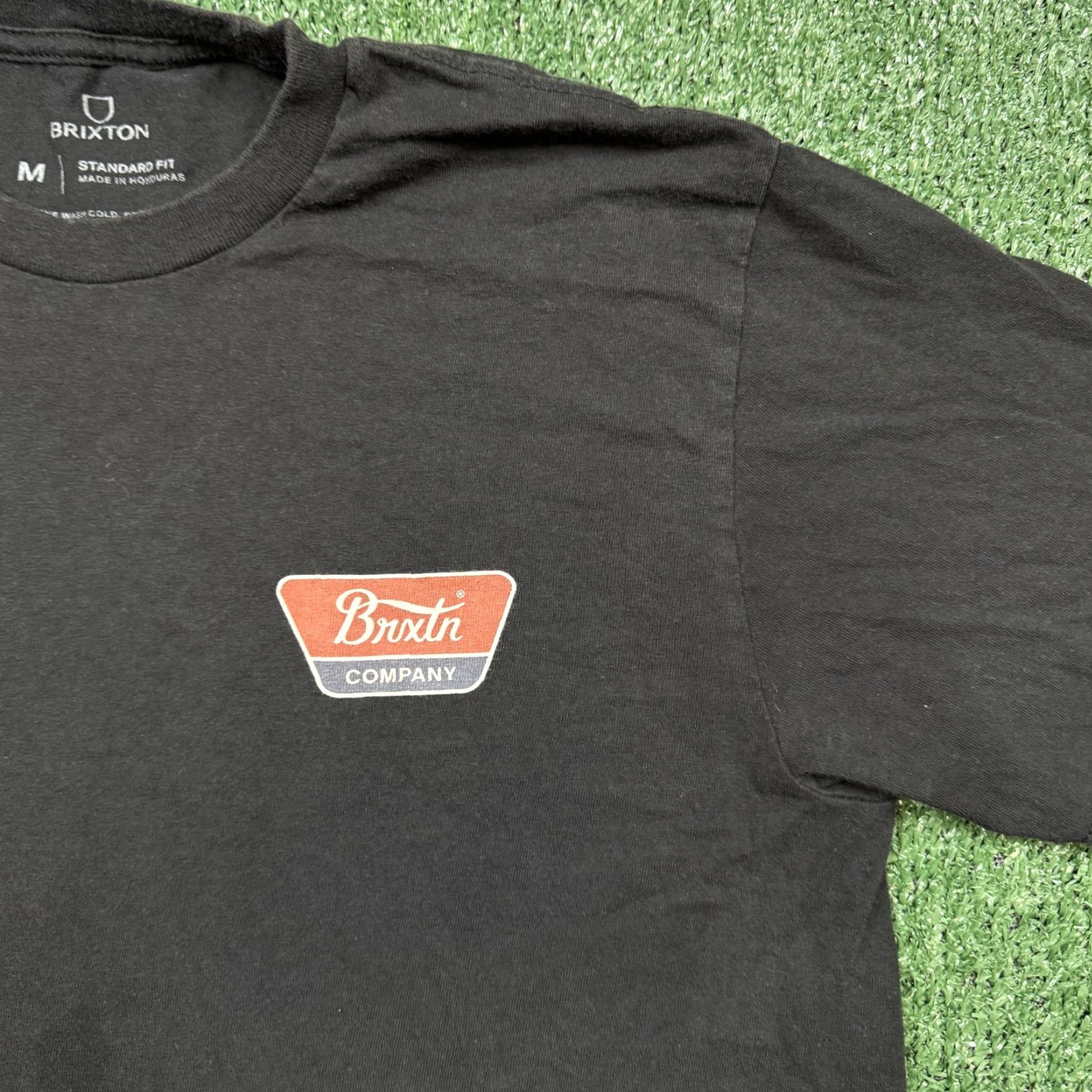 Brixton Brixton Men's T-Shirt Shirt M Black Logo California 90s Streetwear Color Black Short Sleeve Crew Neck Size US M / EU 48-50 / 2 - 6 Thumbnail