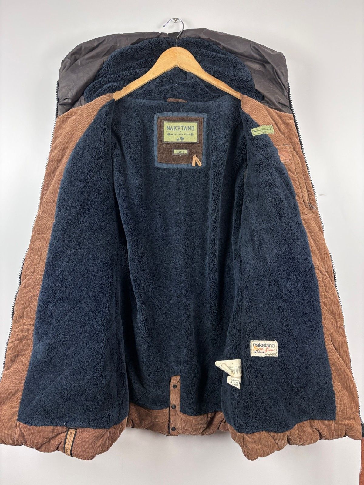 Naketano Womens Naketano Full Zip Parka Warm Jacket Brown Size M Size M / US 6-8 / IT 42-44 - 9 Thumbnail