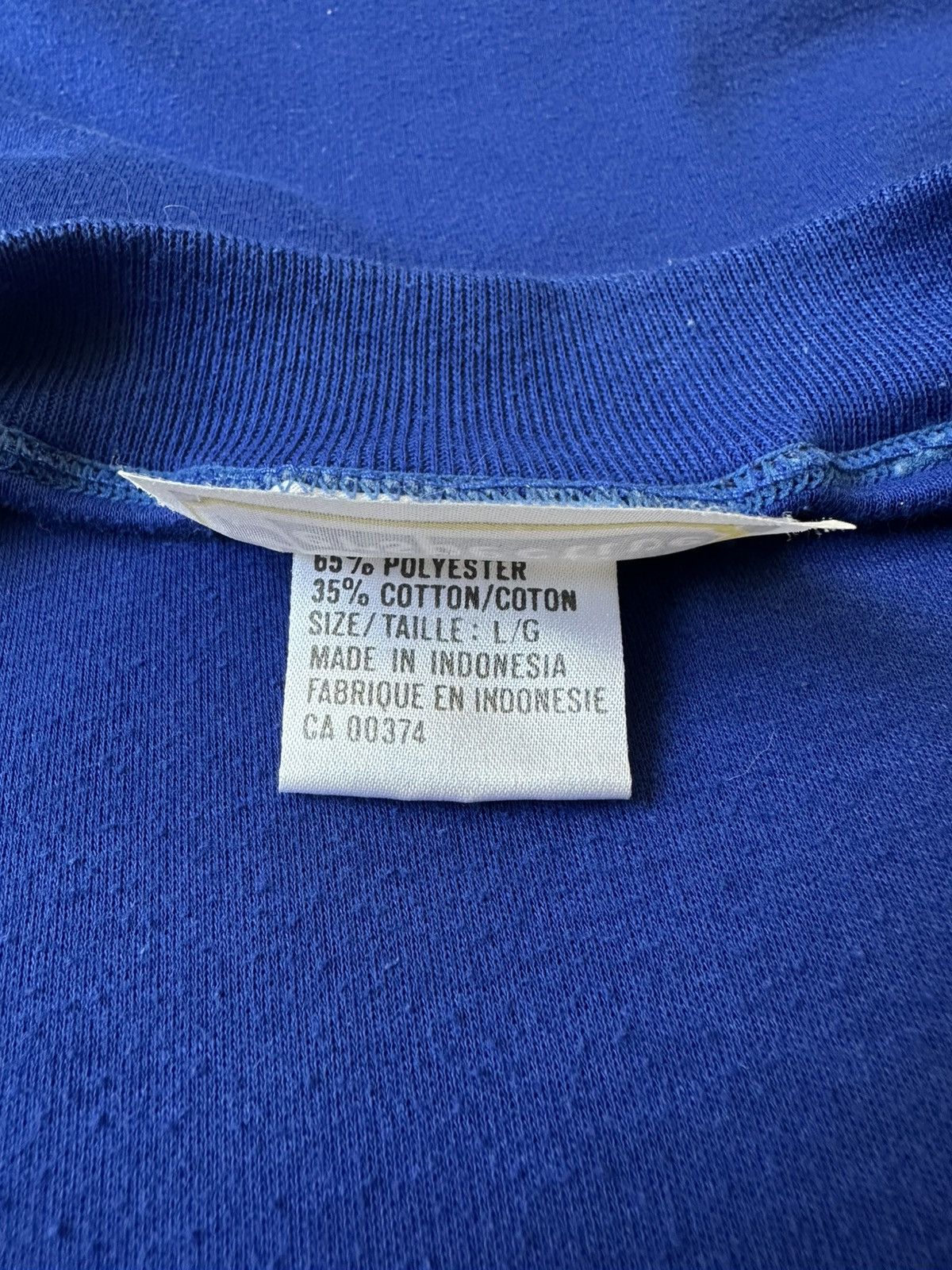 Vintage Vintage Perspective Logo Blue Pocket T-shirt Large Size US L / EU 52-54 / 3 - 4 Thumbnail