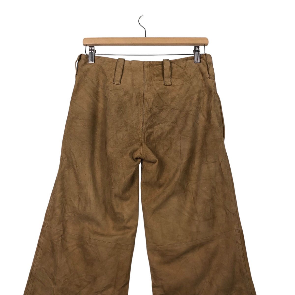 Ralph Lauren Archival Ralph Lauren Suede Leather Wide Leg Pants Size US 30 / EU 46 - 12 Thumbnail