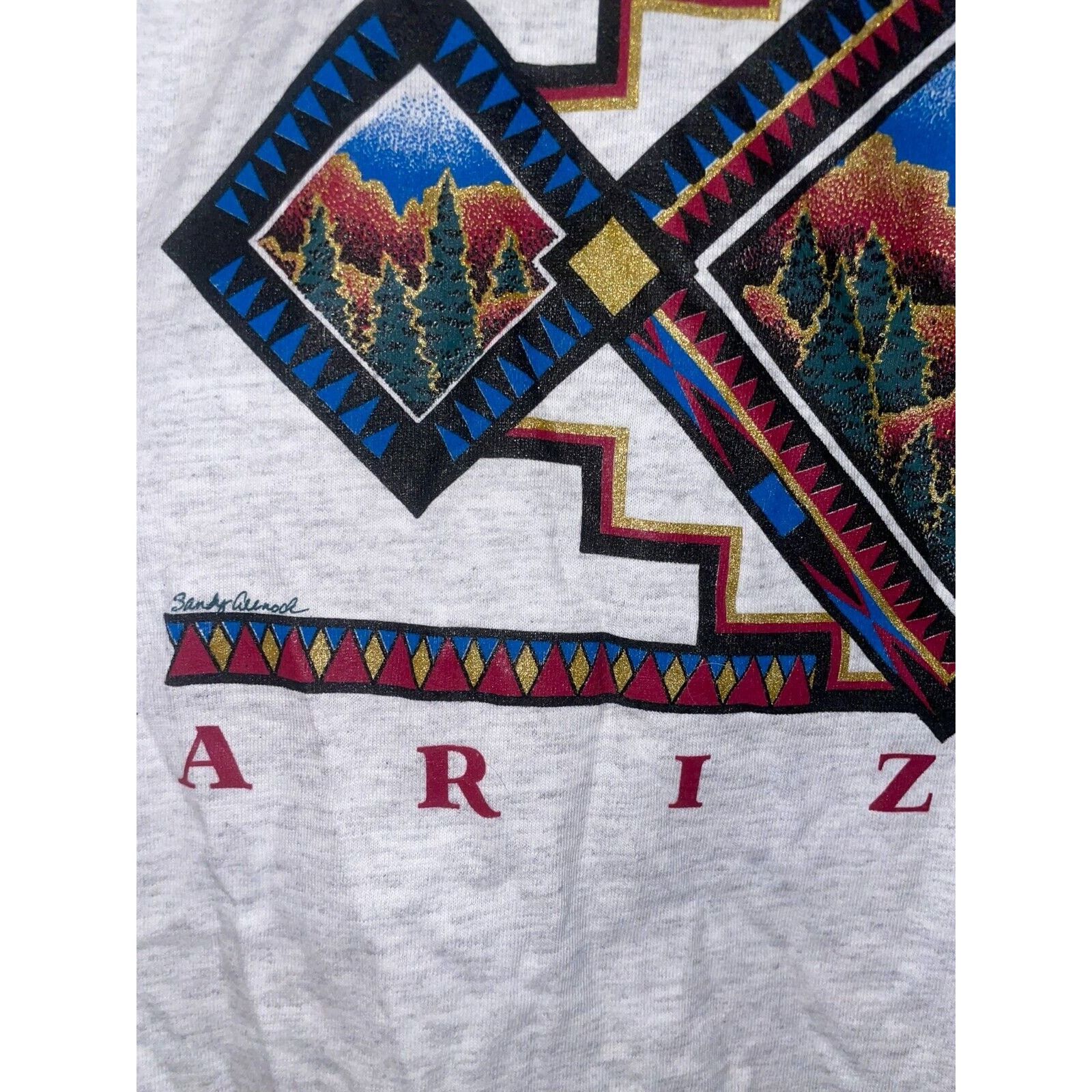 Jerzees Vintage Test Print Shirt Grand Canyon Teton Moose Tee VTG L Size US L / EU 52-54 / 3 - 5 Thumbnail