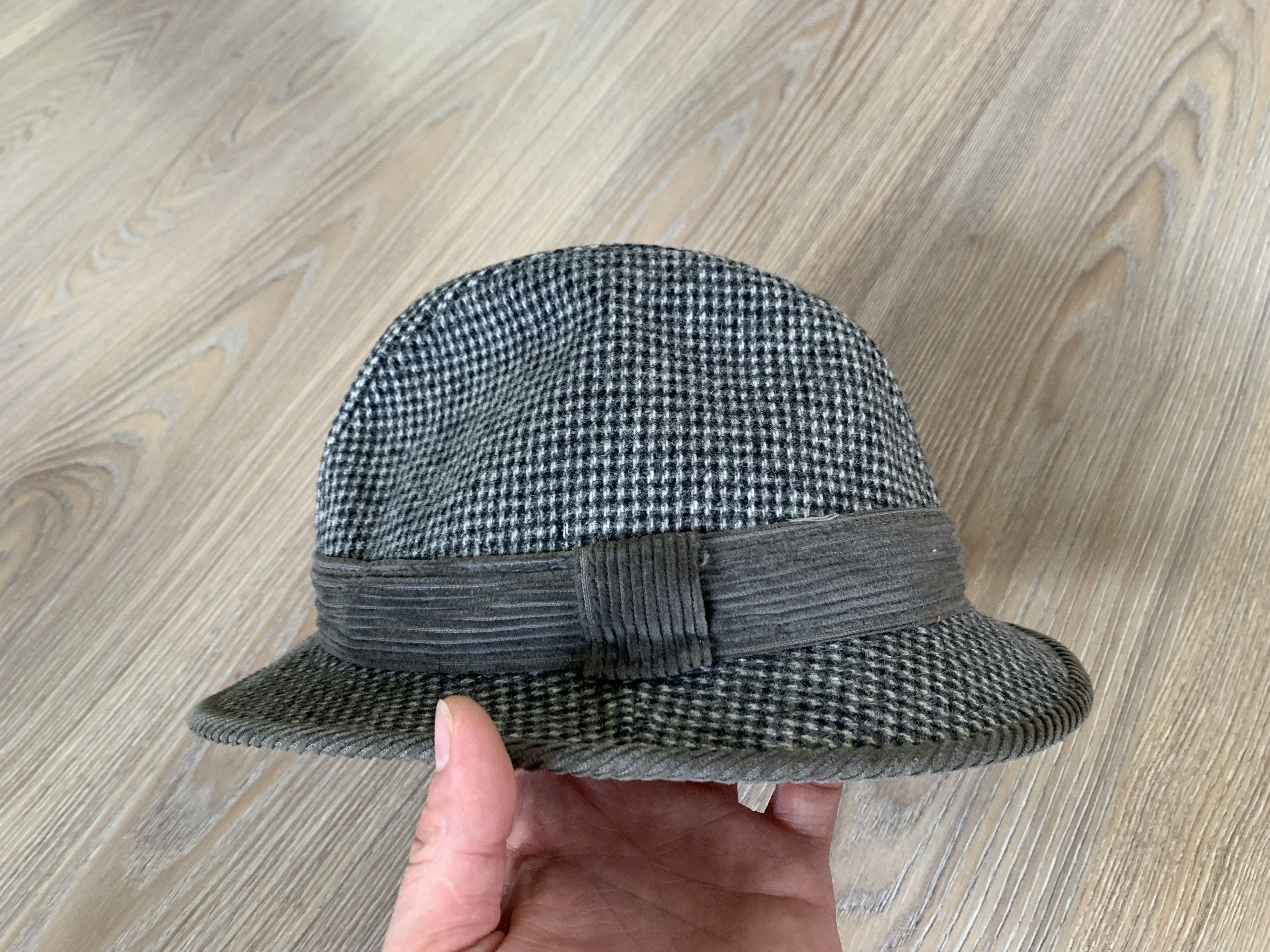 Designer Vintage Rare Dunn & Co Tweed Plaid Fedora Hat Size ONE SIZE - 5 Thumbnail