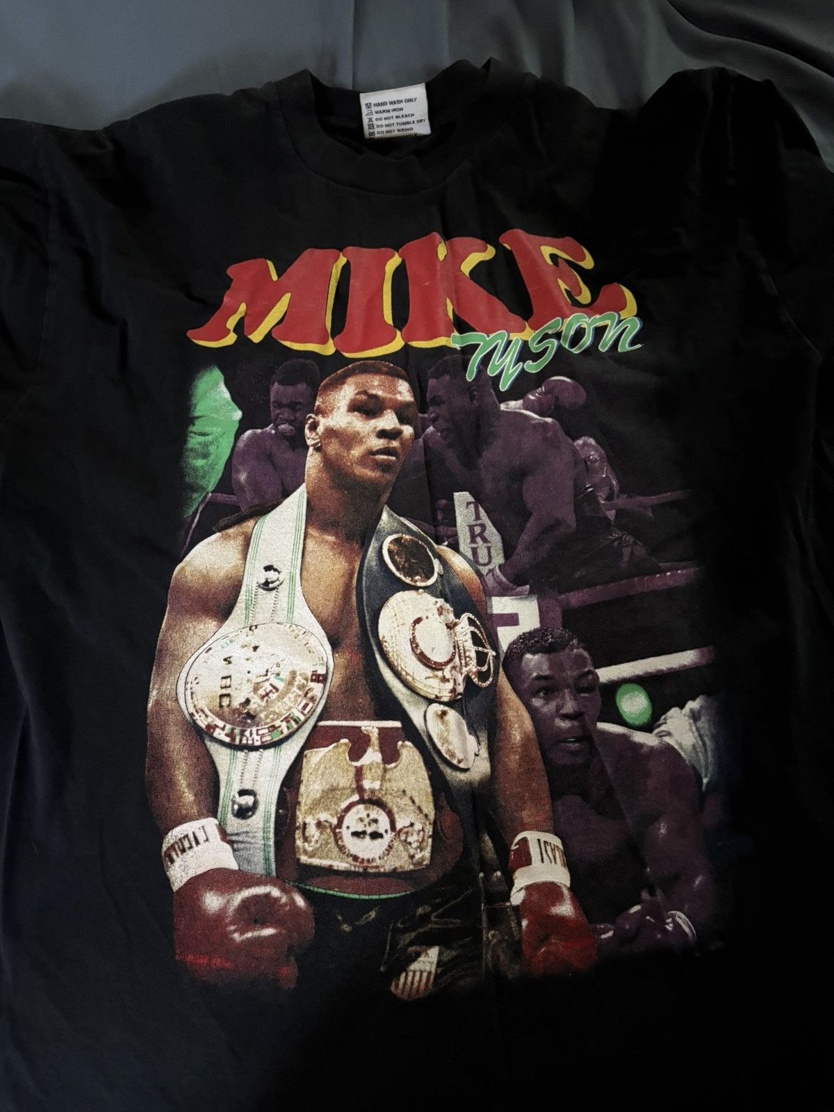 Vintage Vintage boot Mike Tyson shirt Size US XL / EU 56 / 4 - 1 Thumbnail