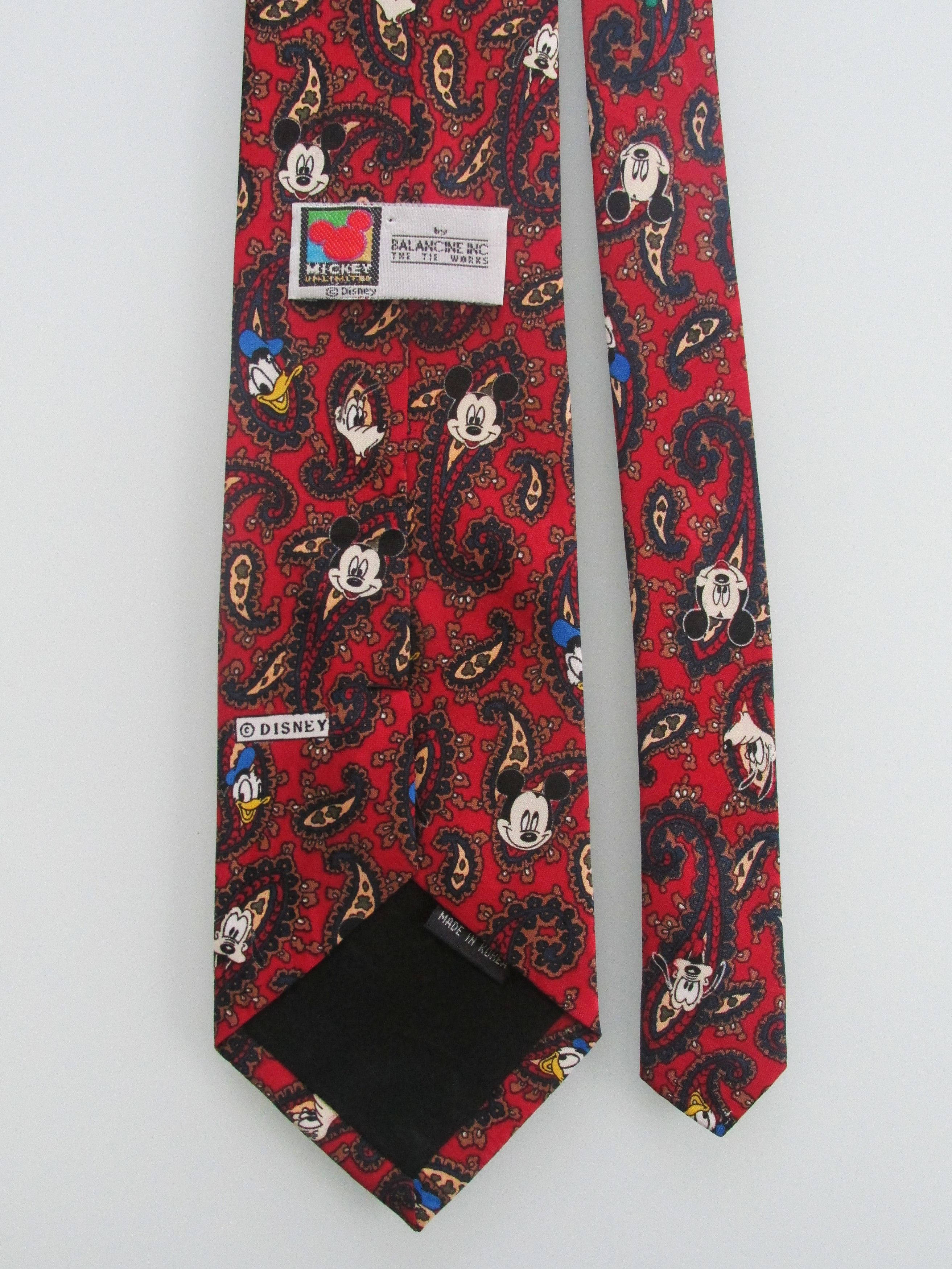 Disney Mickey Mouse/Disney Men's Tie Size ONE SIZE - 4 Thumbnail